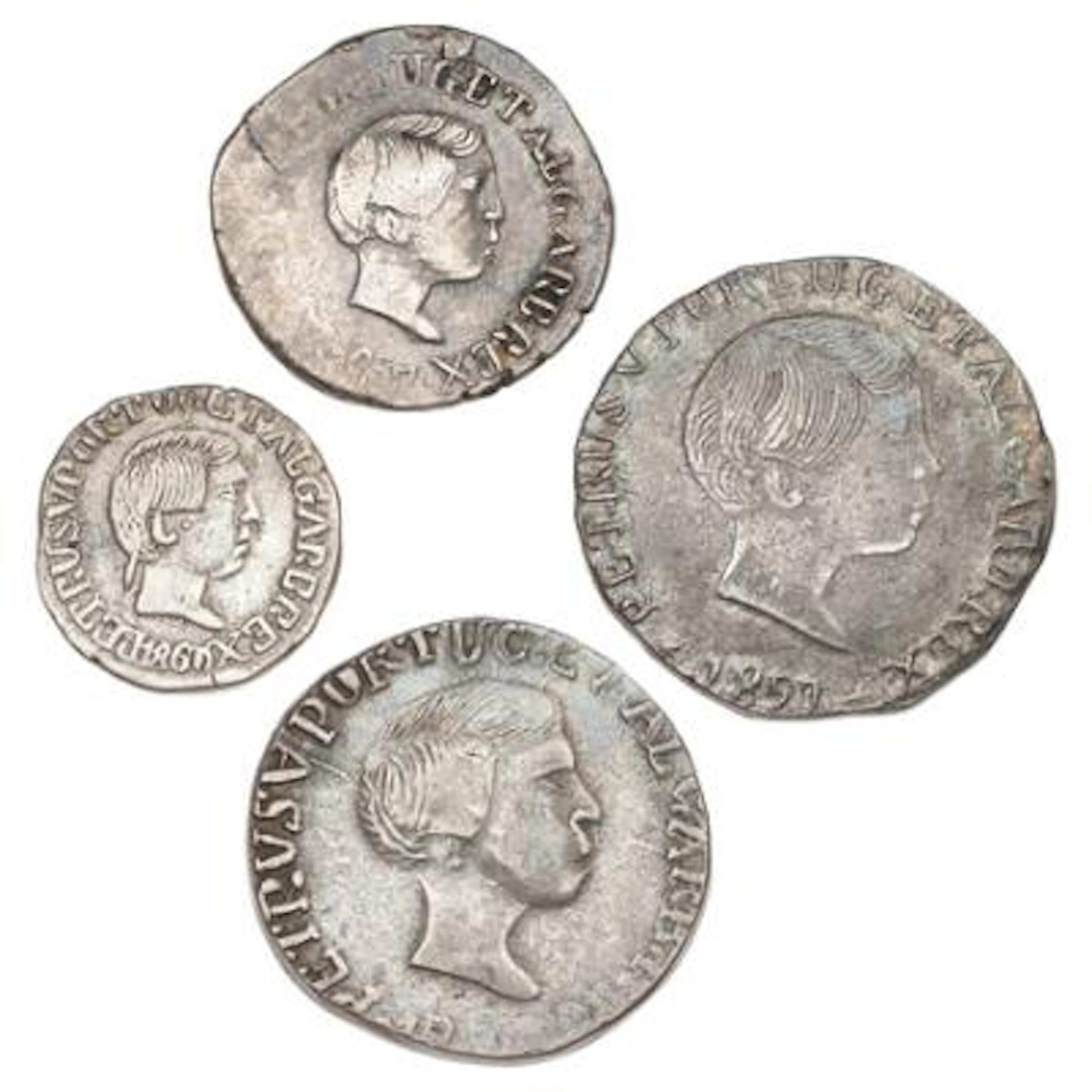 Portuguese India, Pedro V, 1853-1861, 1/2 Pardao 1860, KM 280, 1 Pardao