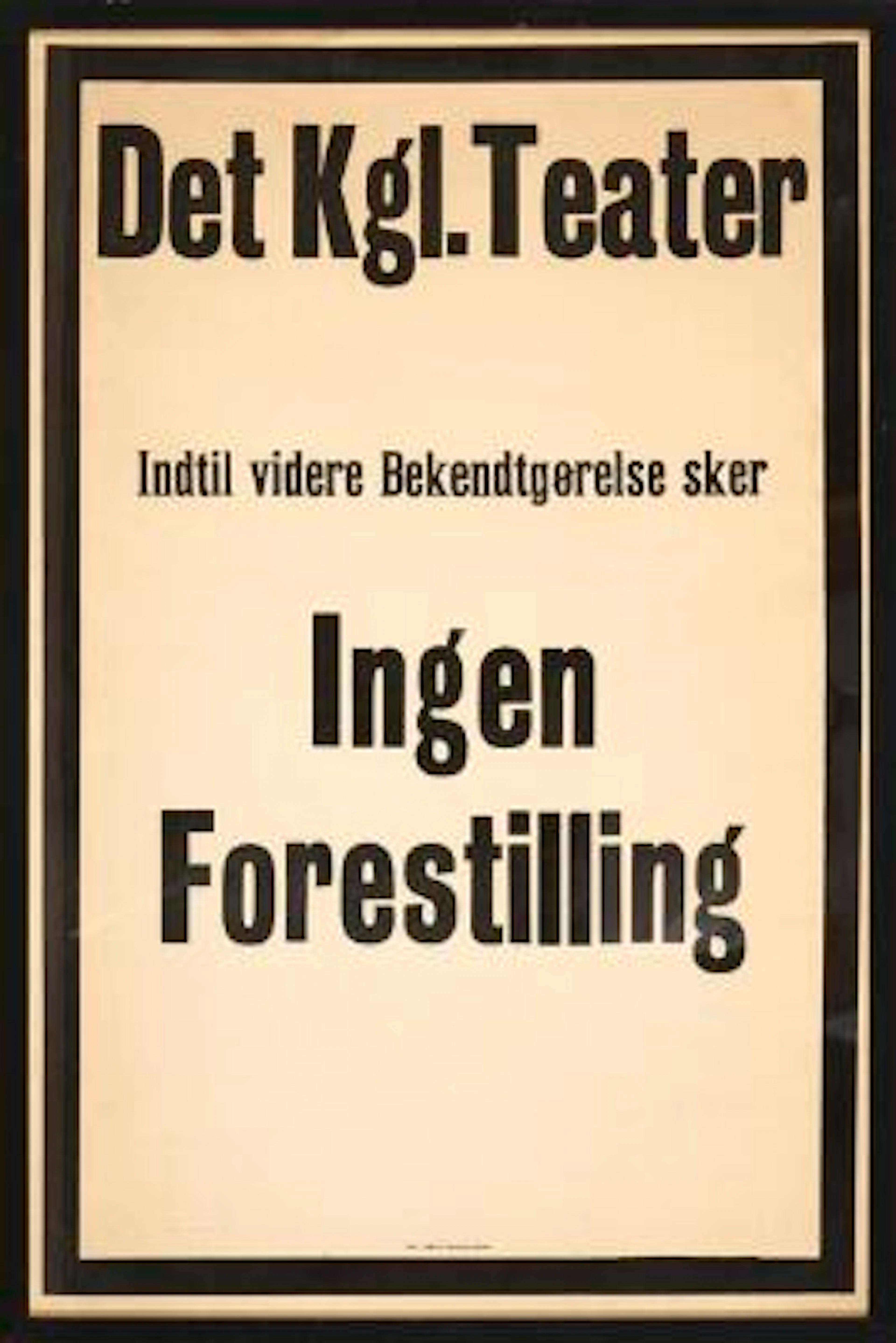 Unknown artist, 20th Century: "Det Kgl. Teater"". Printed by A/S L