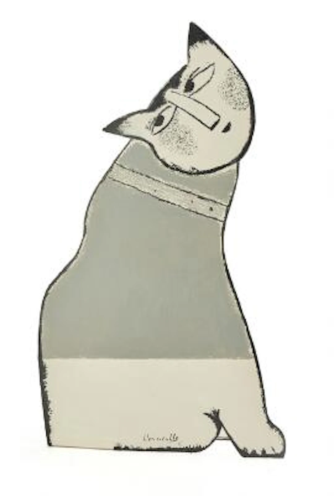 Corneille: Screen print on metal, signed in print Corneille no. 1/1.