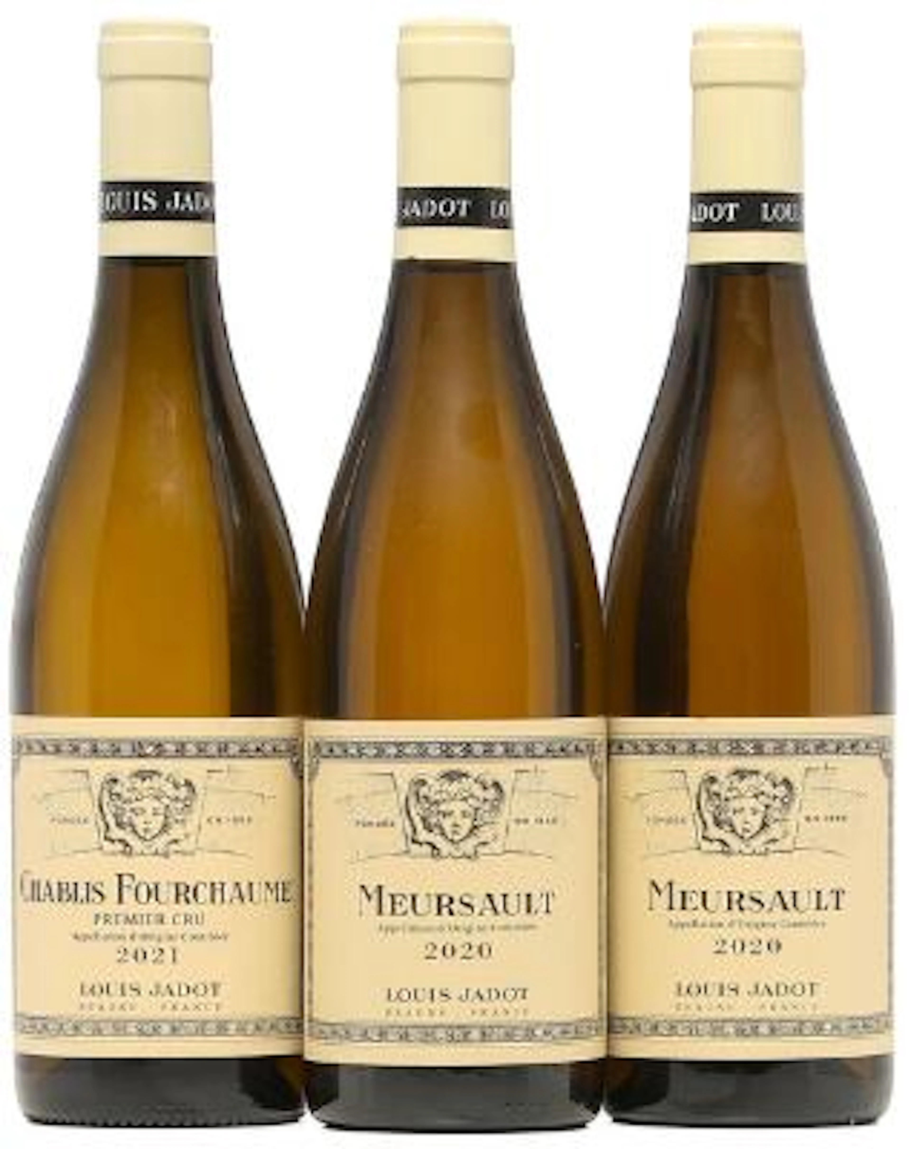 1 bt. Chablis 1. Cru "Fourchaume", Louis Jadot 2021 A (hf/in). etc.