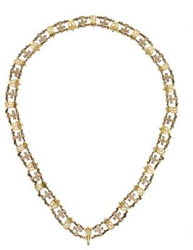 A. Michelsen: Collar of the Knight Grand Cross of the Dannebrog Order.