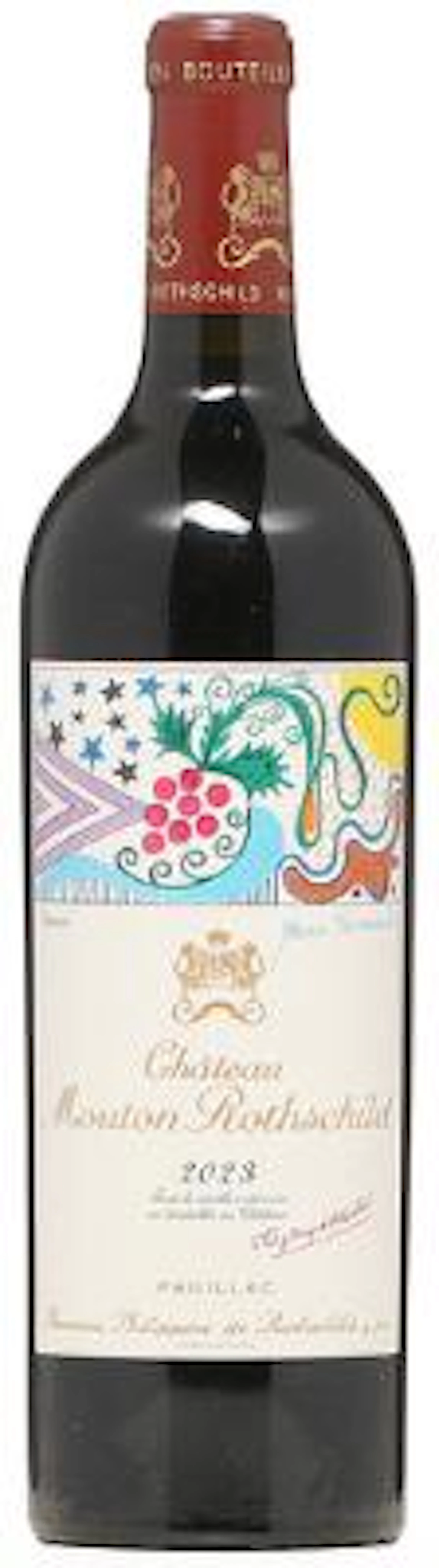 1 bt. Château Mouton Rothschild, Pauillac. 1. Cru Classé 2023 A (hf/in).