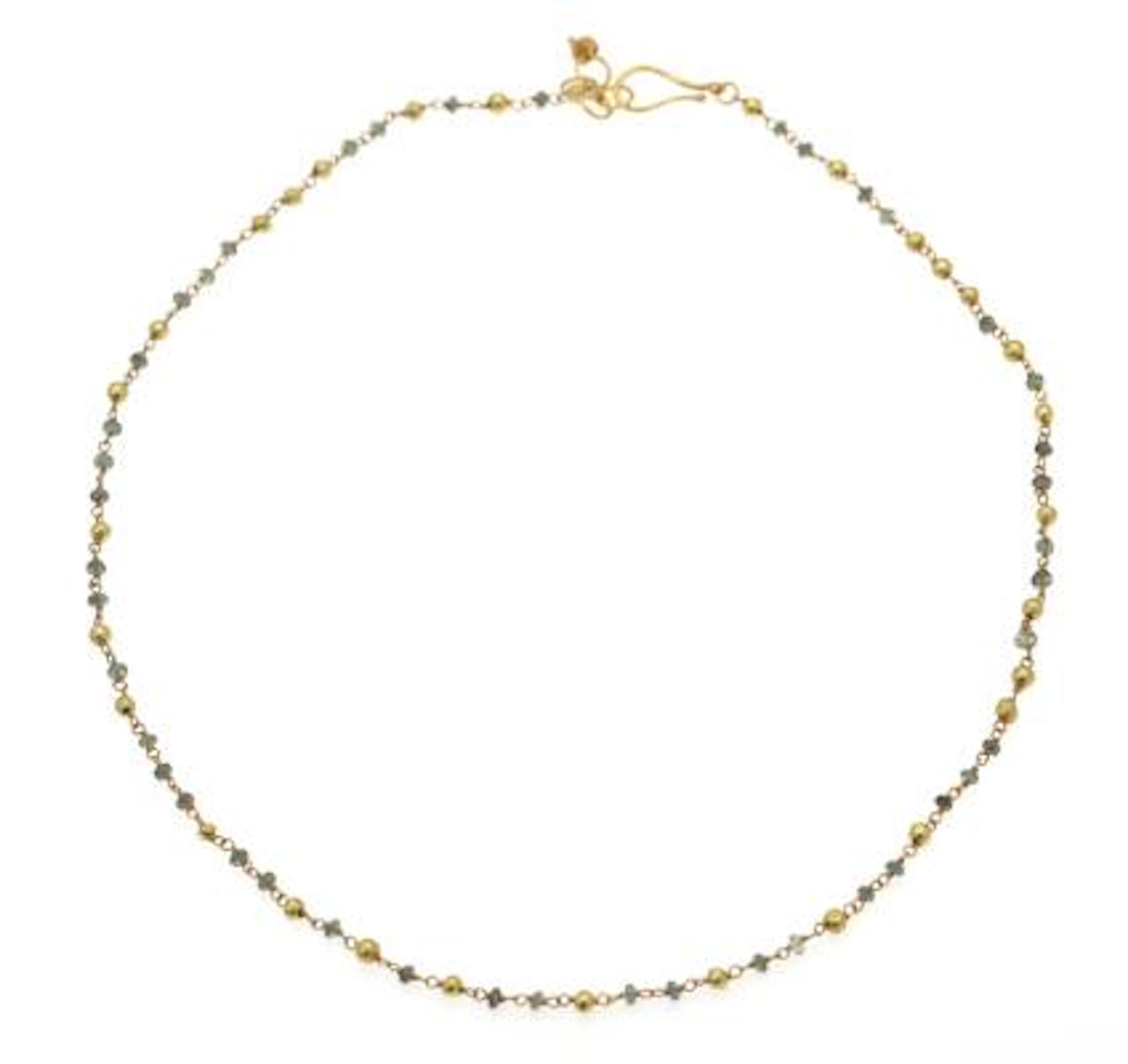 Natascha Trolle: An alexandrite necklace set with alexandrite beads