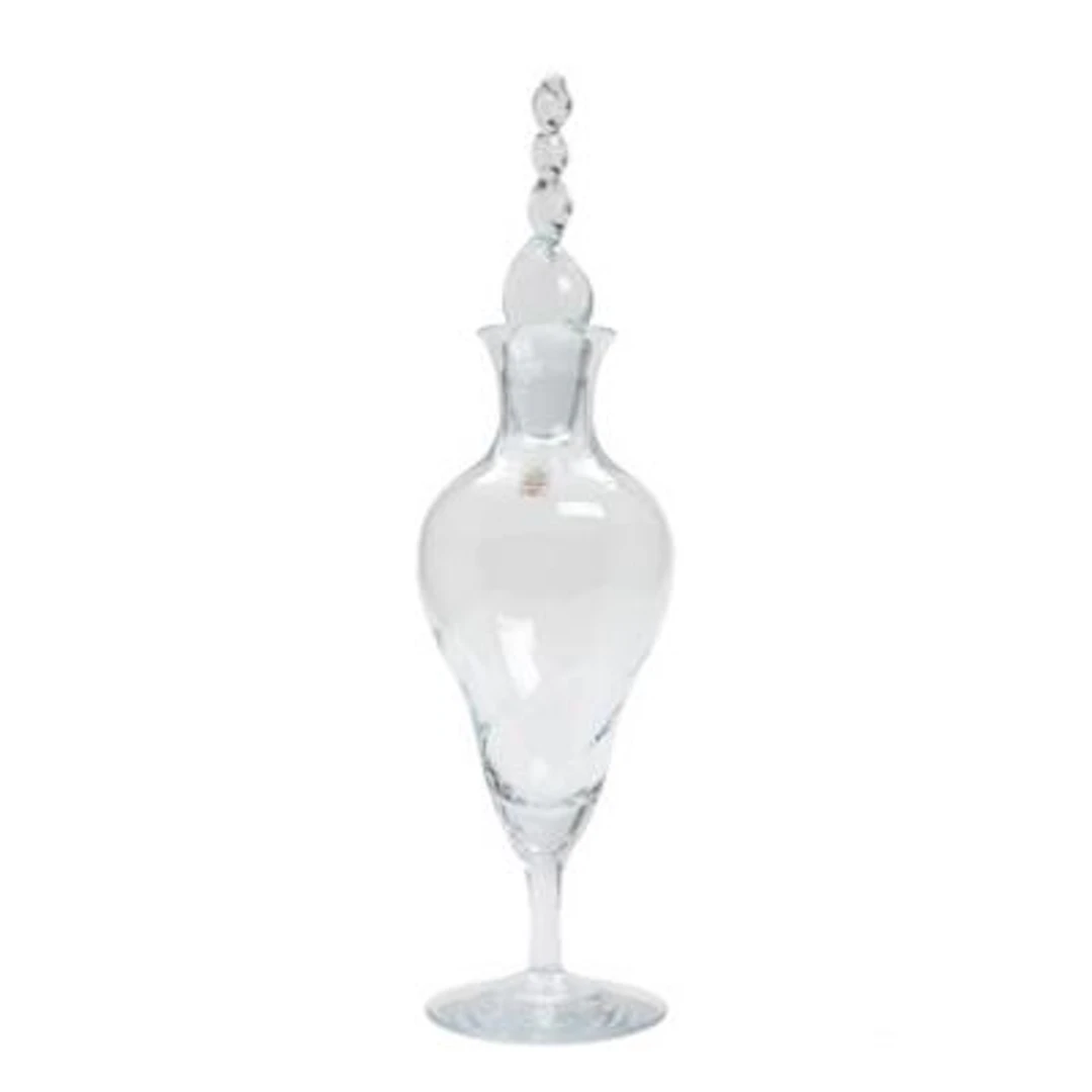 Arje Griegst: "Xanadu". Clear glass decanter. Made by Holmegaard.