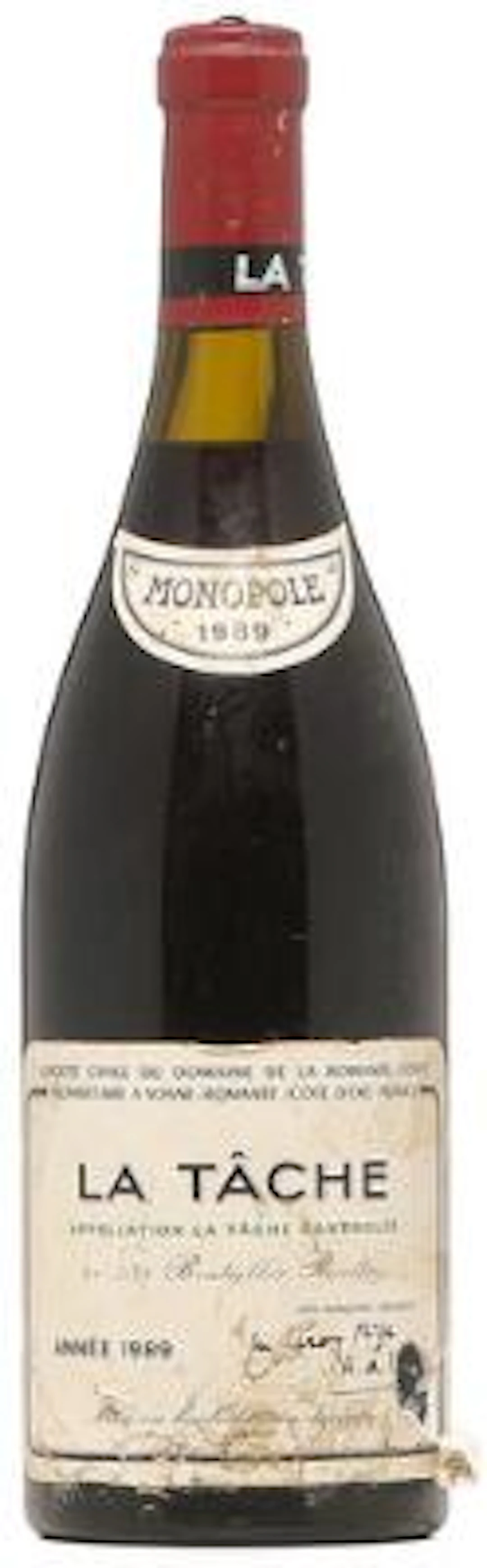 1 bt. La Tache Grand Cru, Domaine de la Romanée Conti 1989 A-A/B (bn).