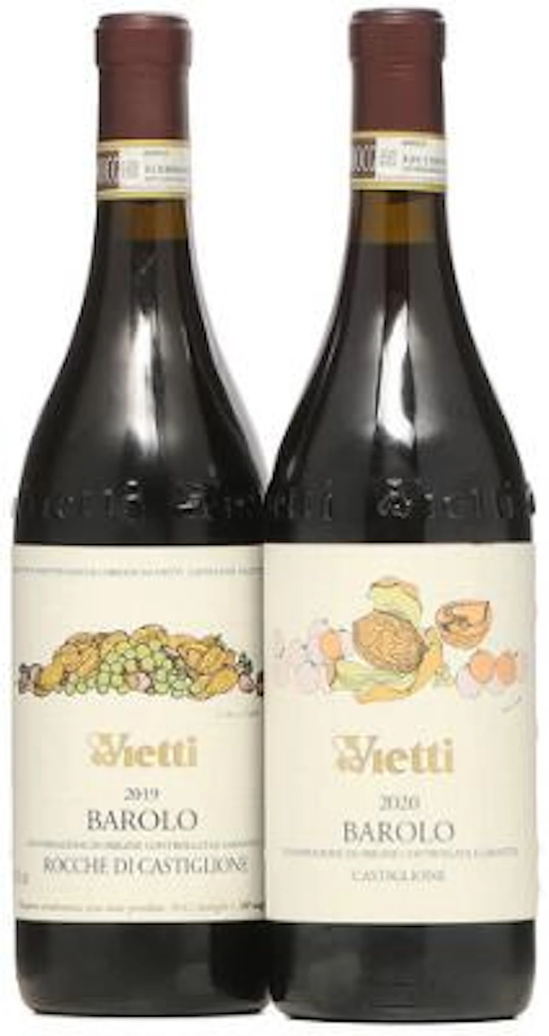 1 bt. Barolo, "Rocche di Castiglione", Vietti 2019 A (hf/in). etc.