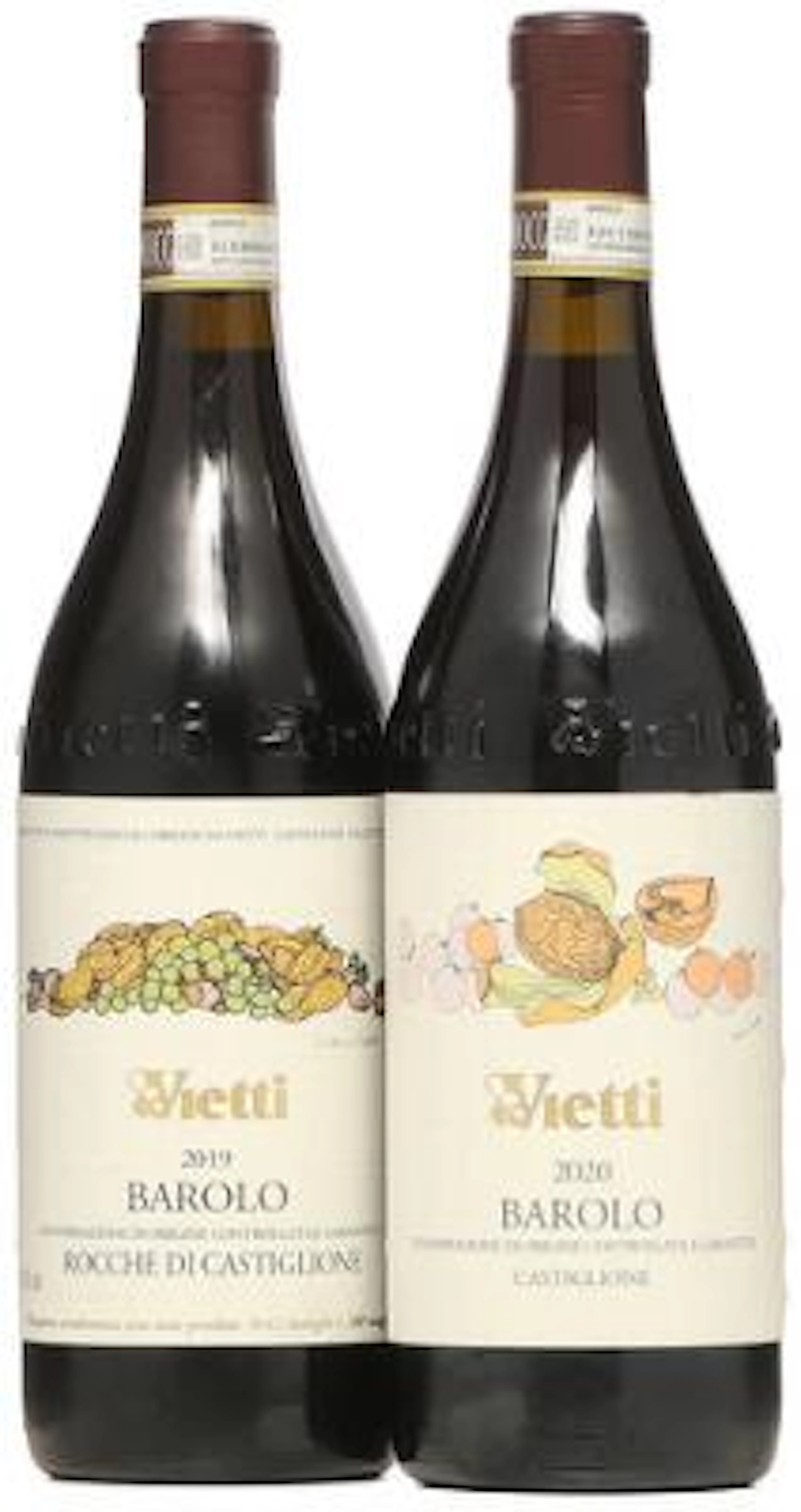 1 bt. Barolo, "Rocche di Castiglione", Vietti 2019 A (hf/in). etc.