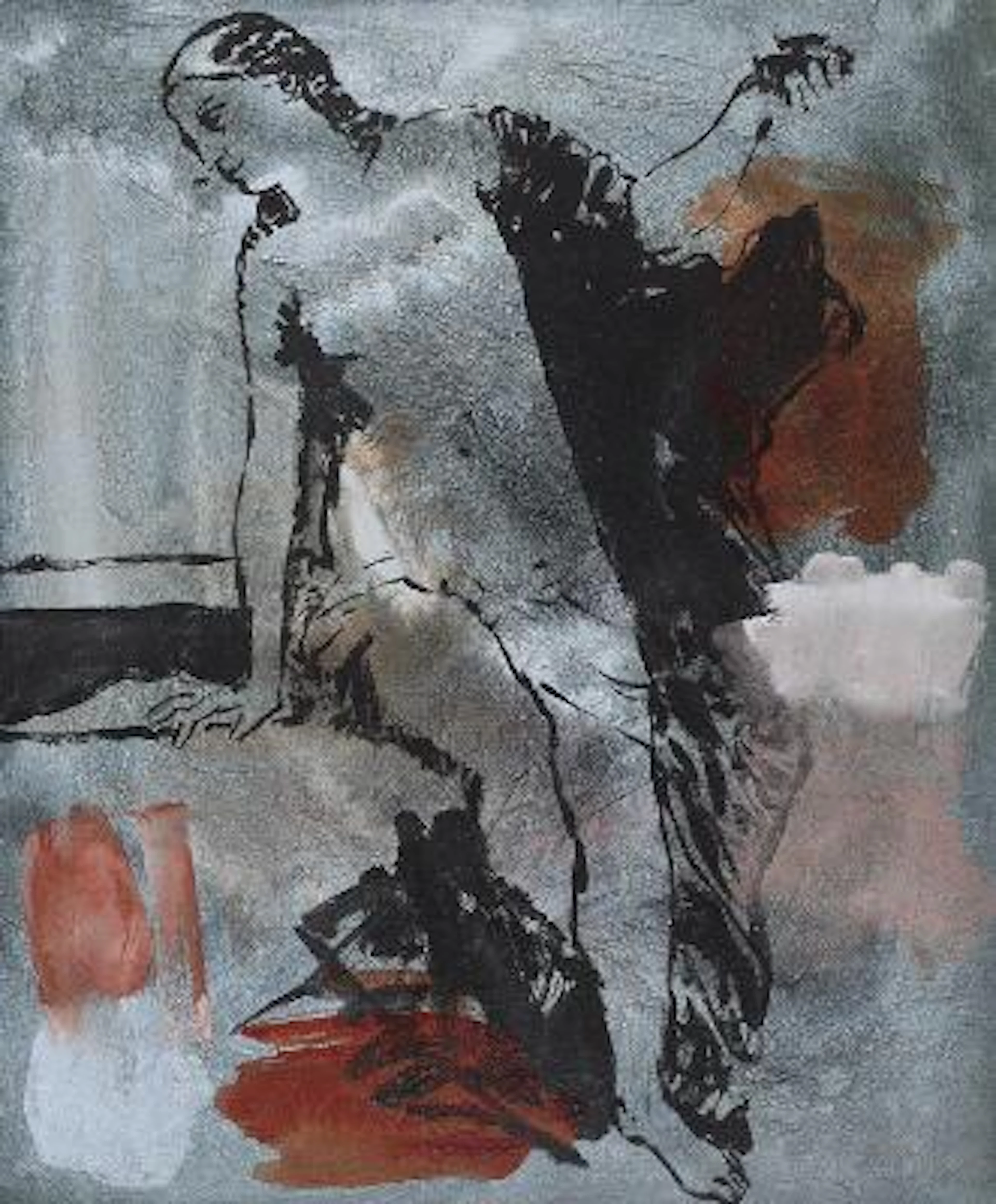 Nina Kleivan: Untitled. Signed Nina Kleivan. Oil on canvas. 60 x 50