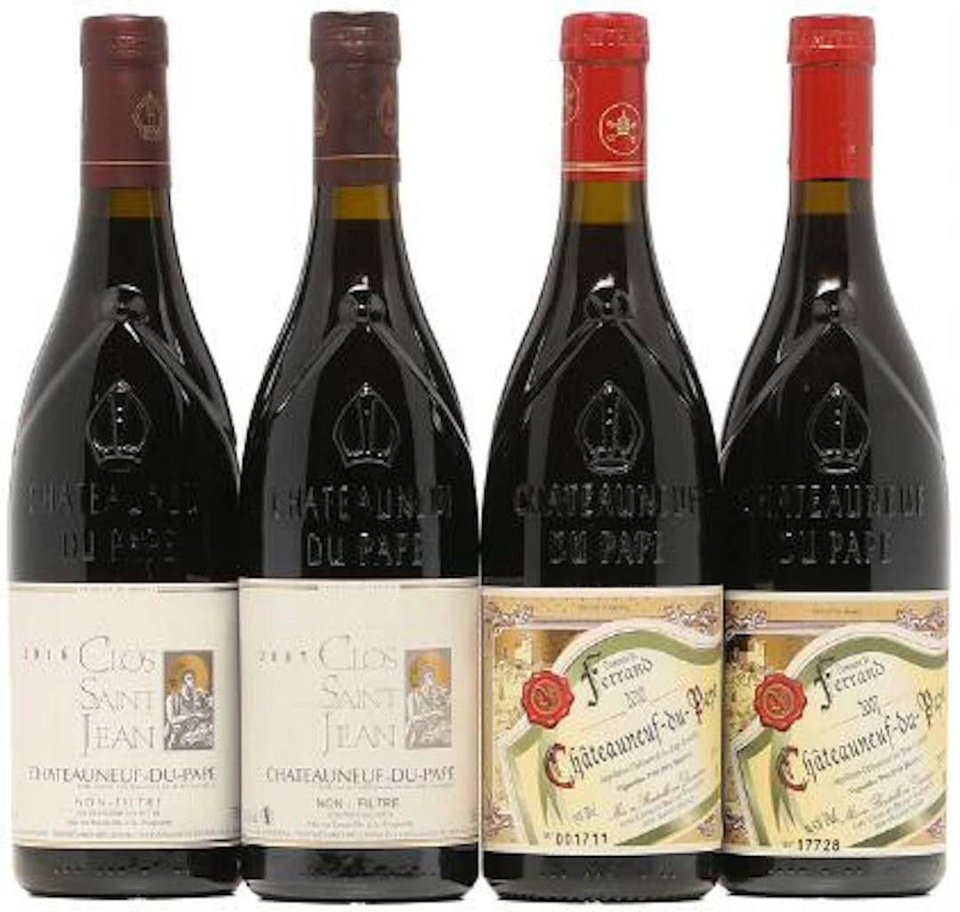 1 bt. Chateauneuf-du-Pape, Clos Saint Jean 2016 A (hf/in). etc. Total