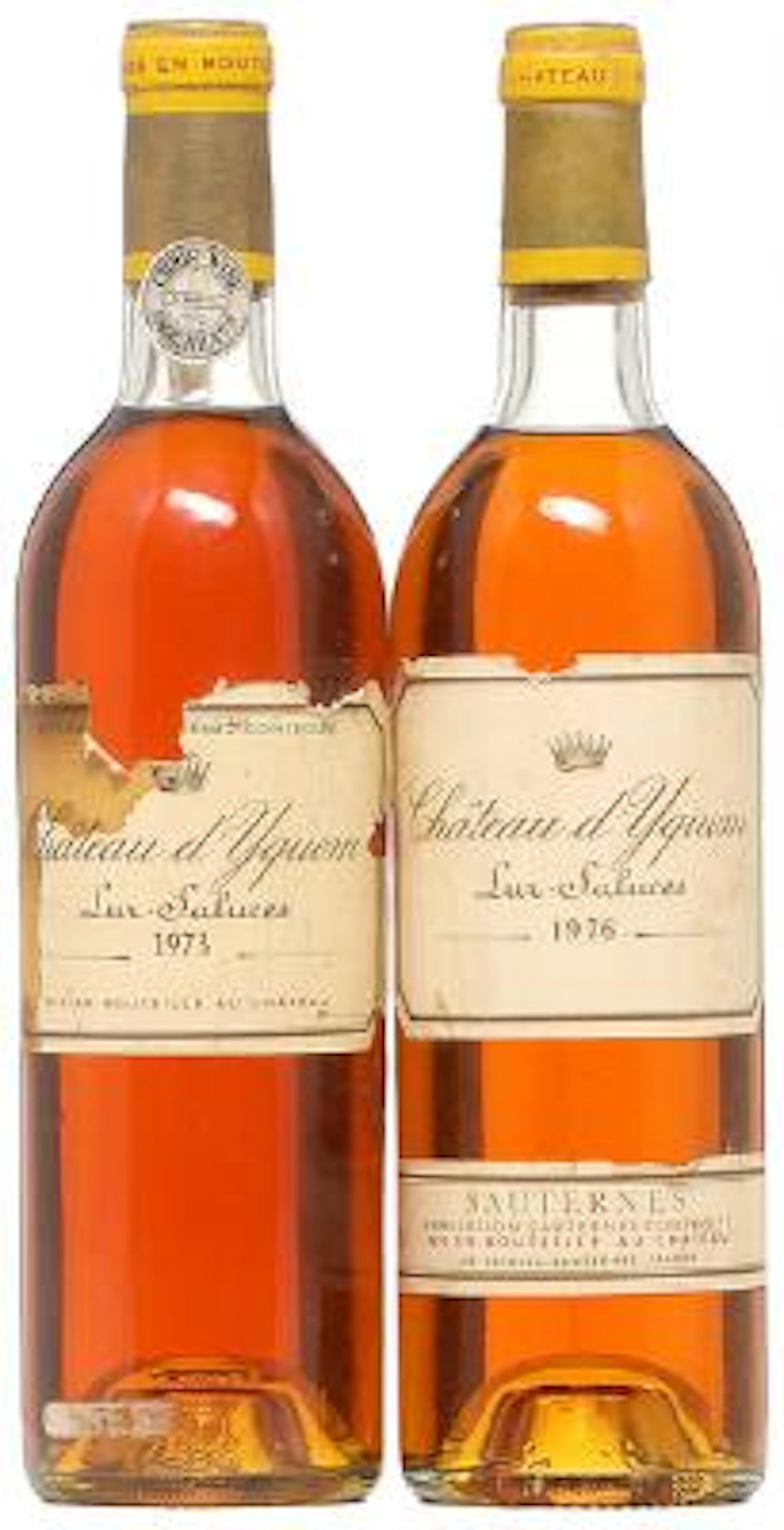 1 bt. Château d'Yquem, Sauternes. 1. Grand Cru Classé 1973 A/B (ts).