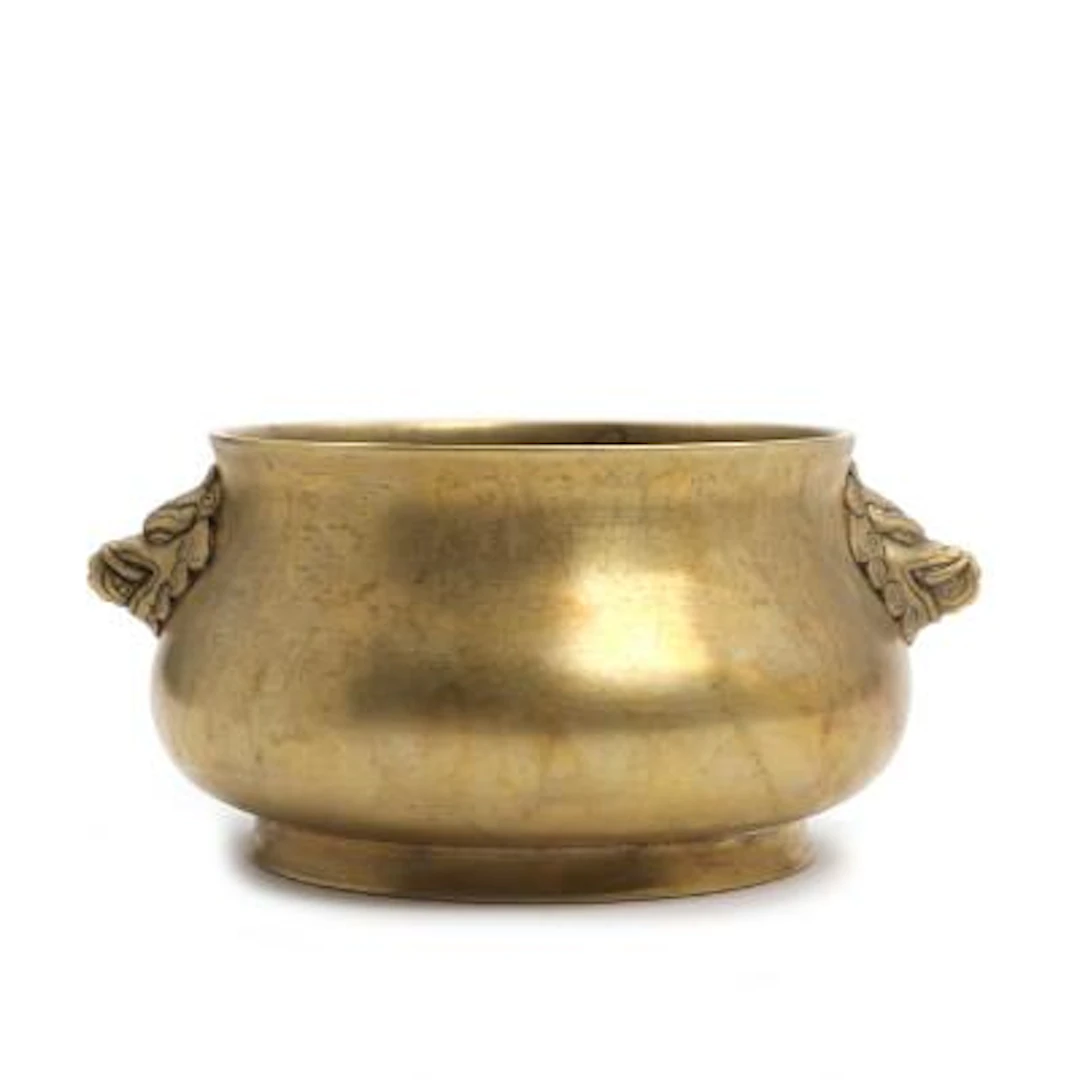 Chinese bombé bronze incense burner. Marked Xuande, but 19th century.