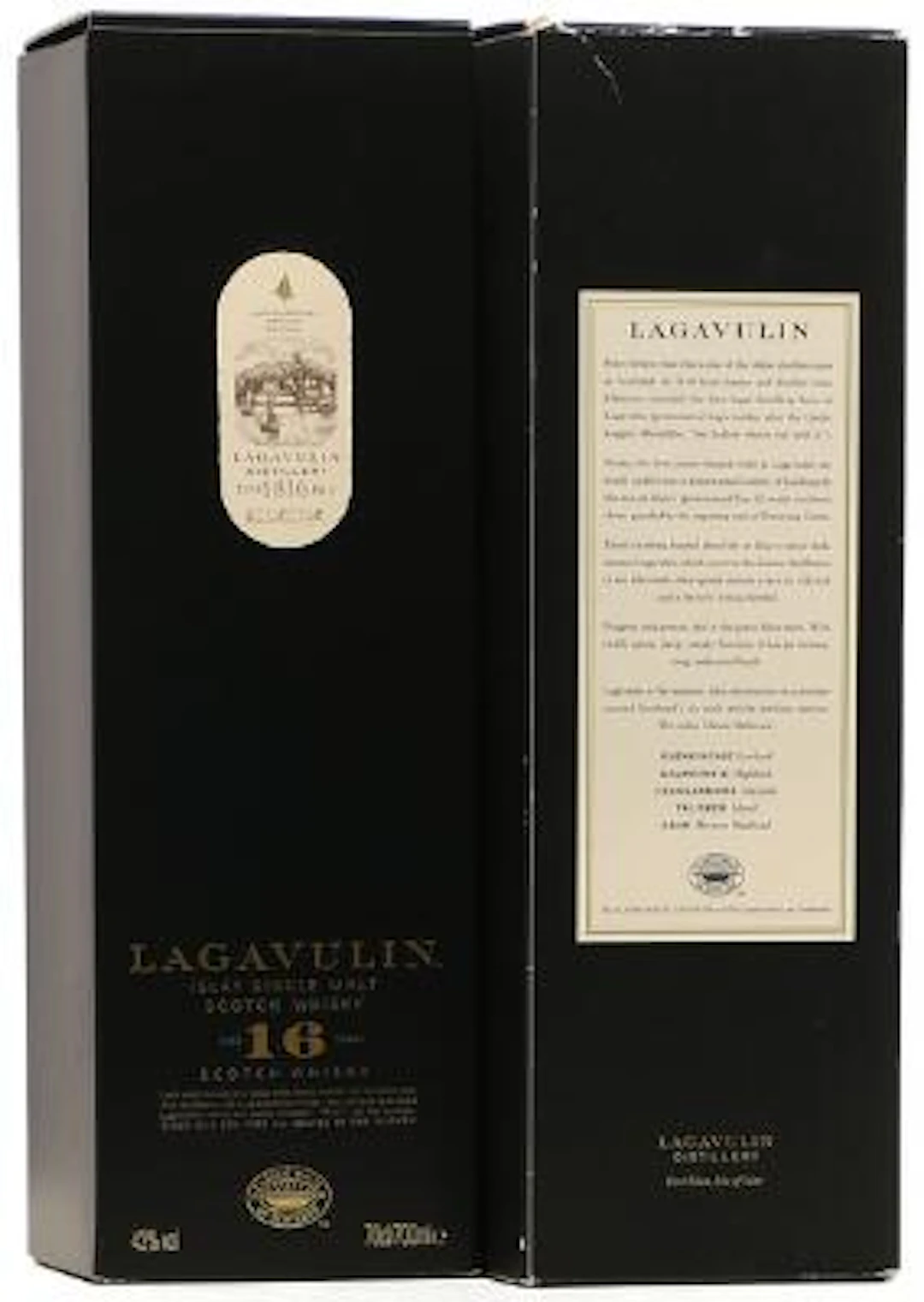 2 bts. Lagavulin 16 Years, Single Malt, Islay A (hf/in). Oc. – Bruun
