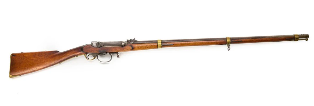 Norwegian chamber-loading rifle M/1860/67 no. 9195 converted to breech-loading