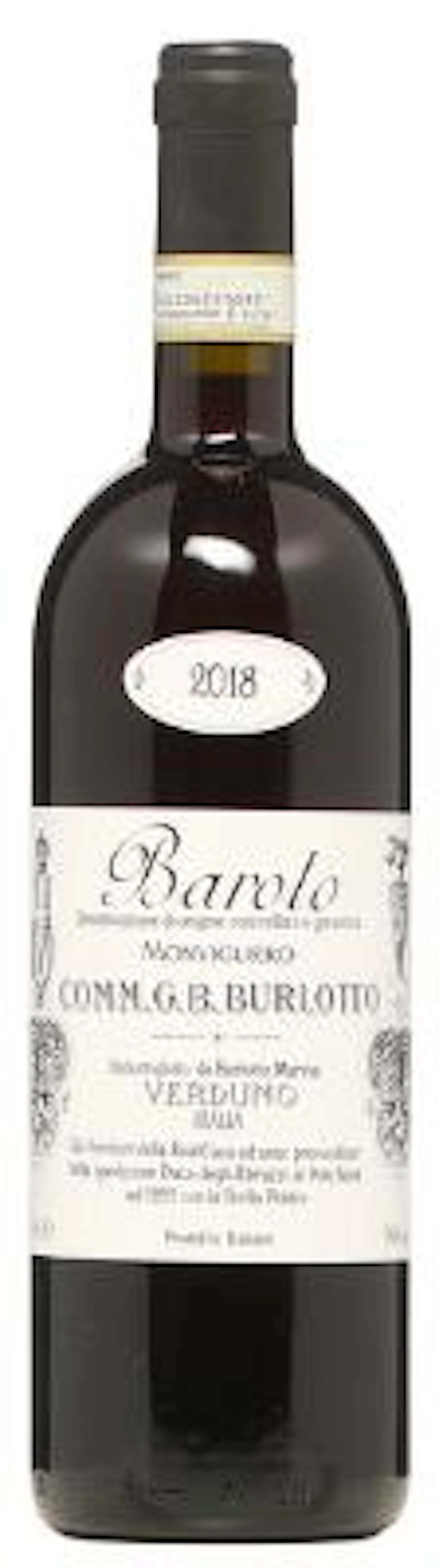 1 bt. Barolo "Vigneto Monvigliero", Comm. G. B. Burlotto 2018 A (hf/in).