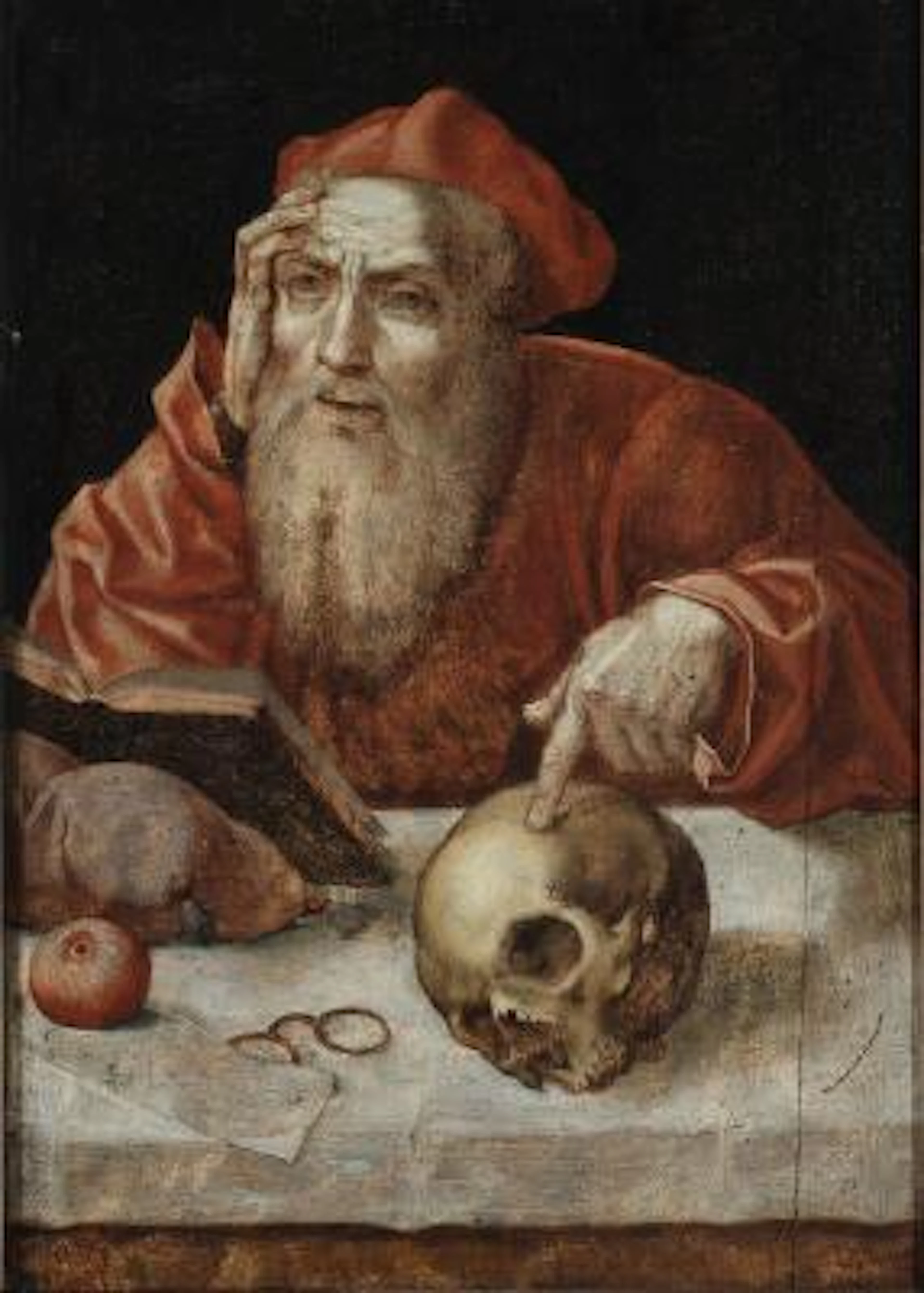 Joos van Cleve, after, 16. årh.: St. Jerome in his study. Unsigned.