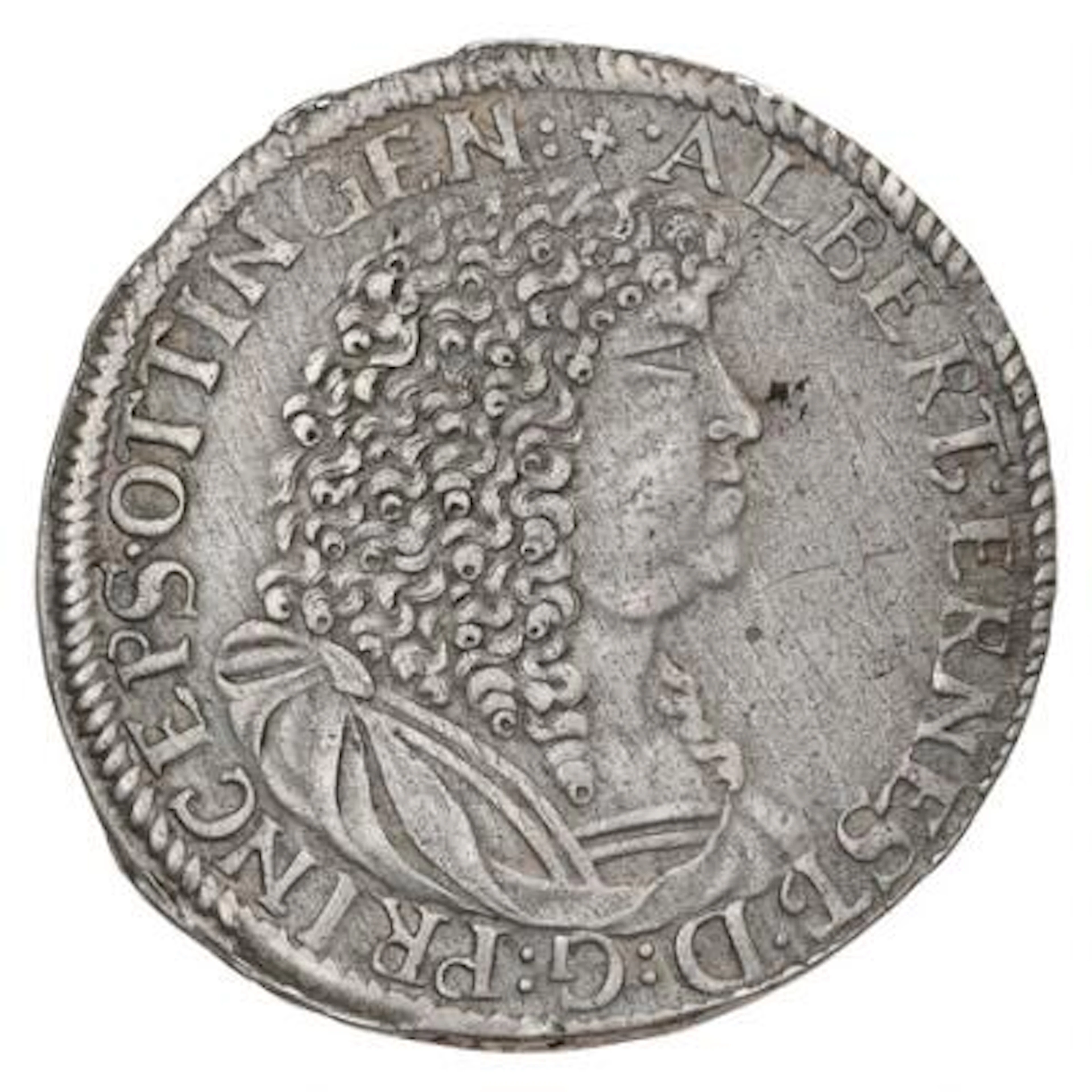 Germany, Öttingen, Albert Ernst, 1 Gulden 1676, Dav. 736, KM 40 –