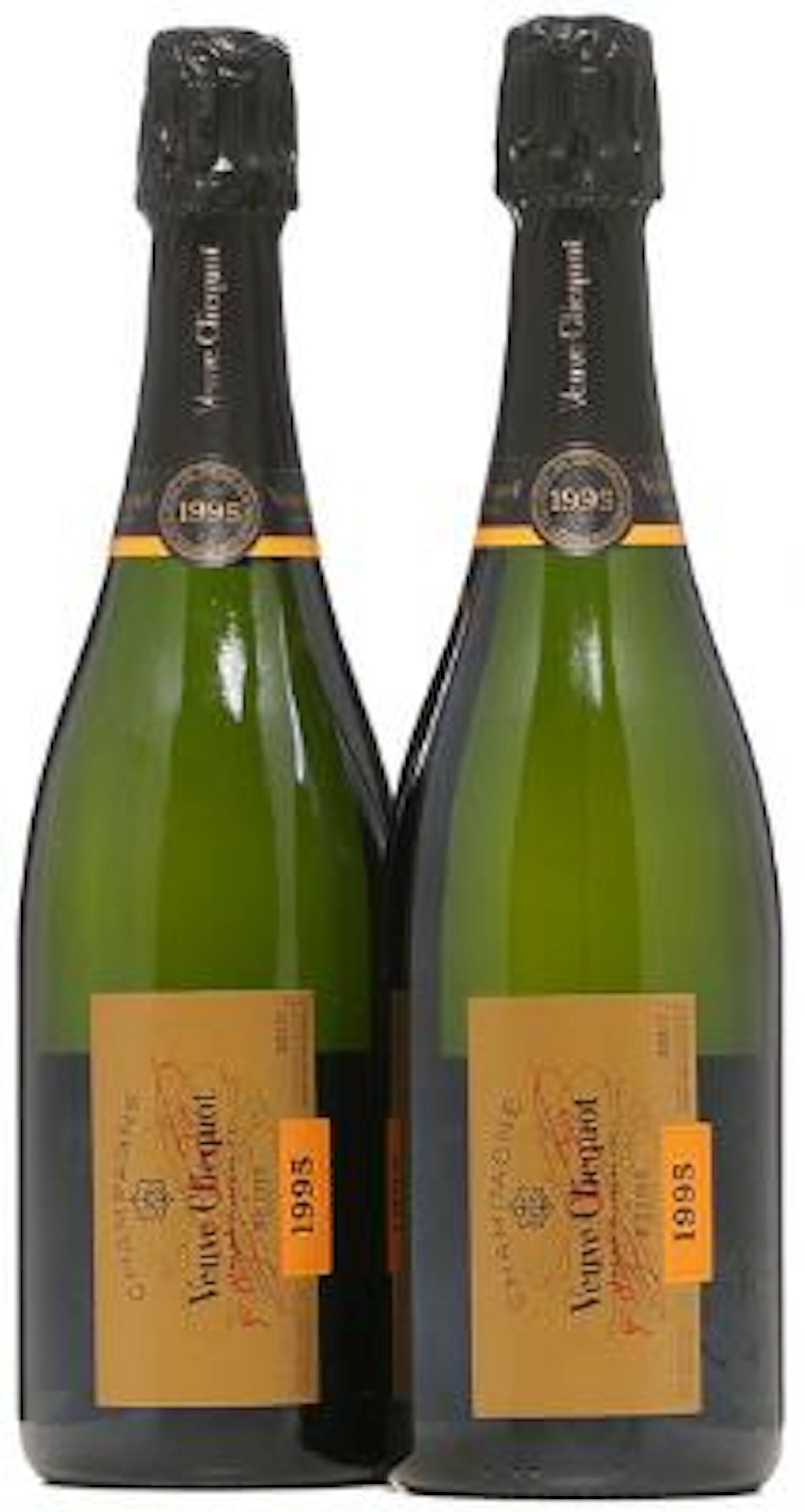 2 bts. Champagne Vintage, Veuve Clicquot 1995 A (hf/in). – Bruun Rasmussen