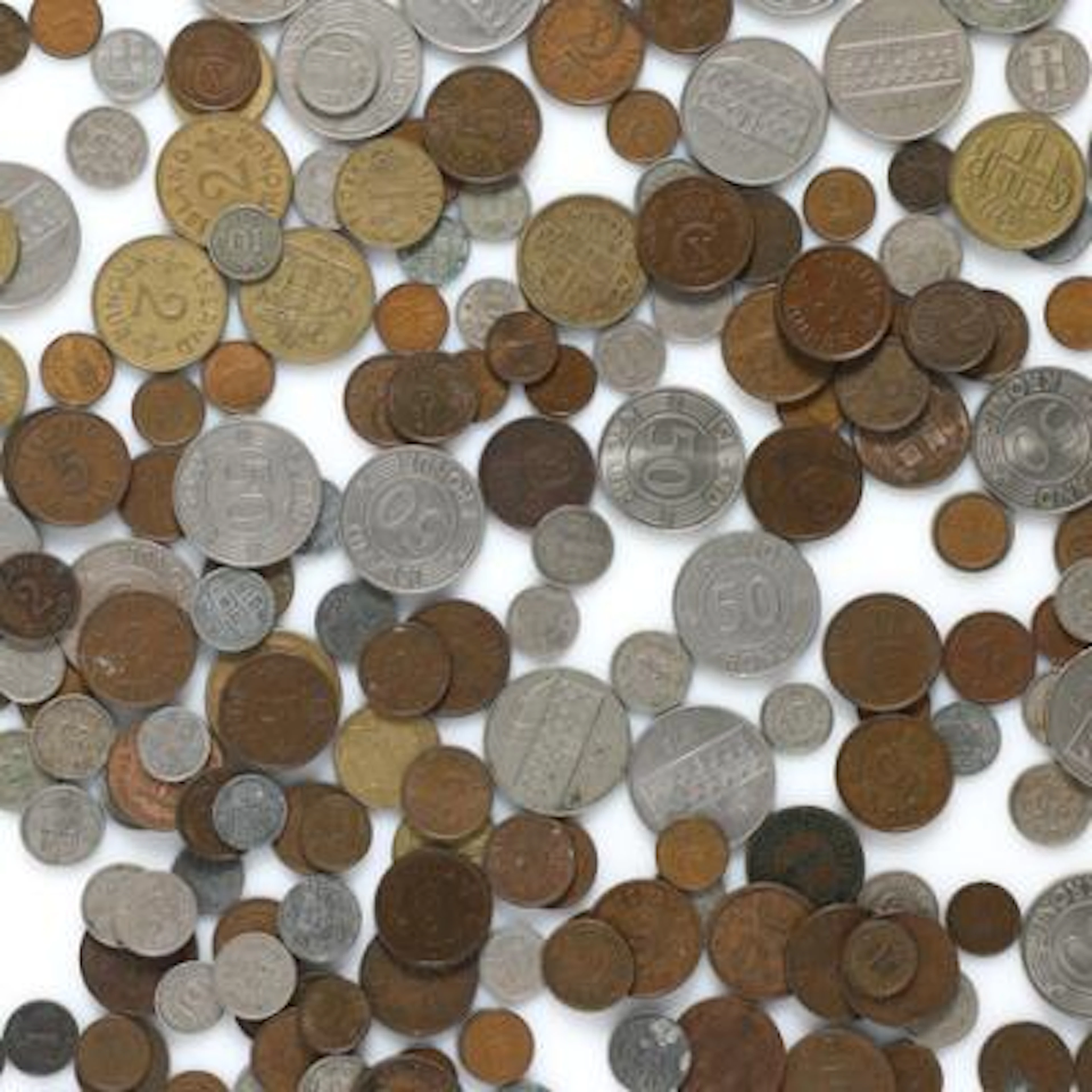 Iceland, collection of various decimal coins, in total 207 pcs – Bruun