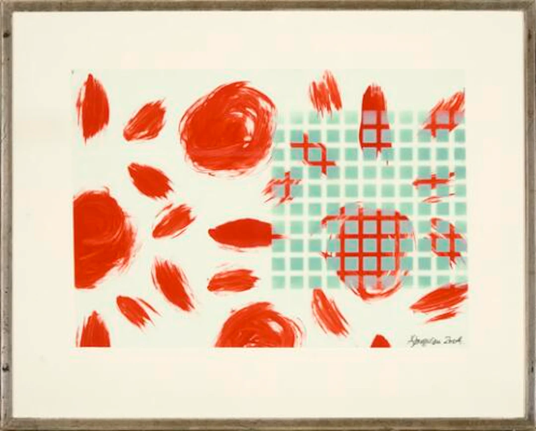 Anita Jørgensen: Untitled. Signed A. Jørgensen 2004. Mixed media on