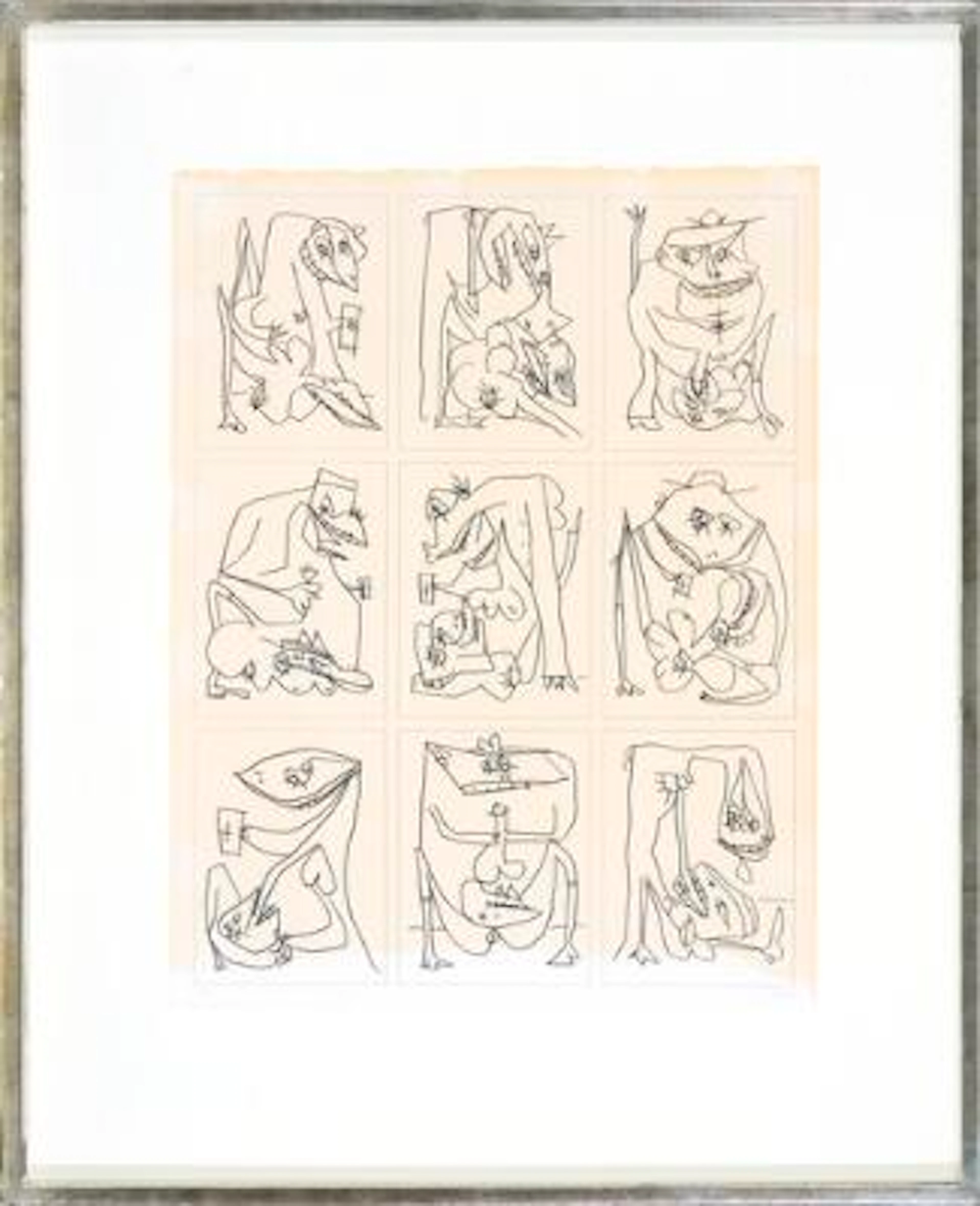 Antonio Saura: "L'odeur de la sainteté", 1975. Signed Saura, 5/84.