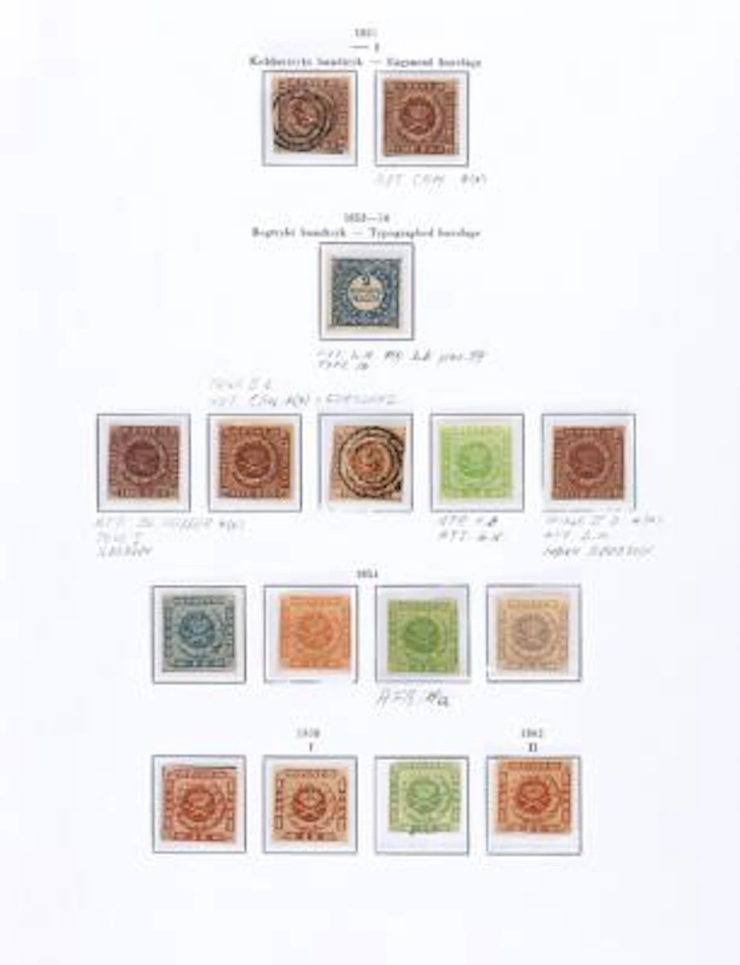 Denmark. 1851-2022. Excellent collection in 8 Stender albums and on