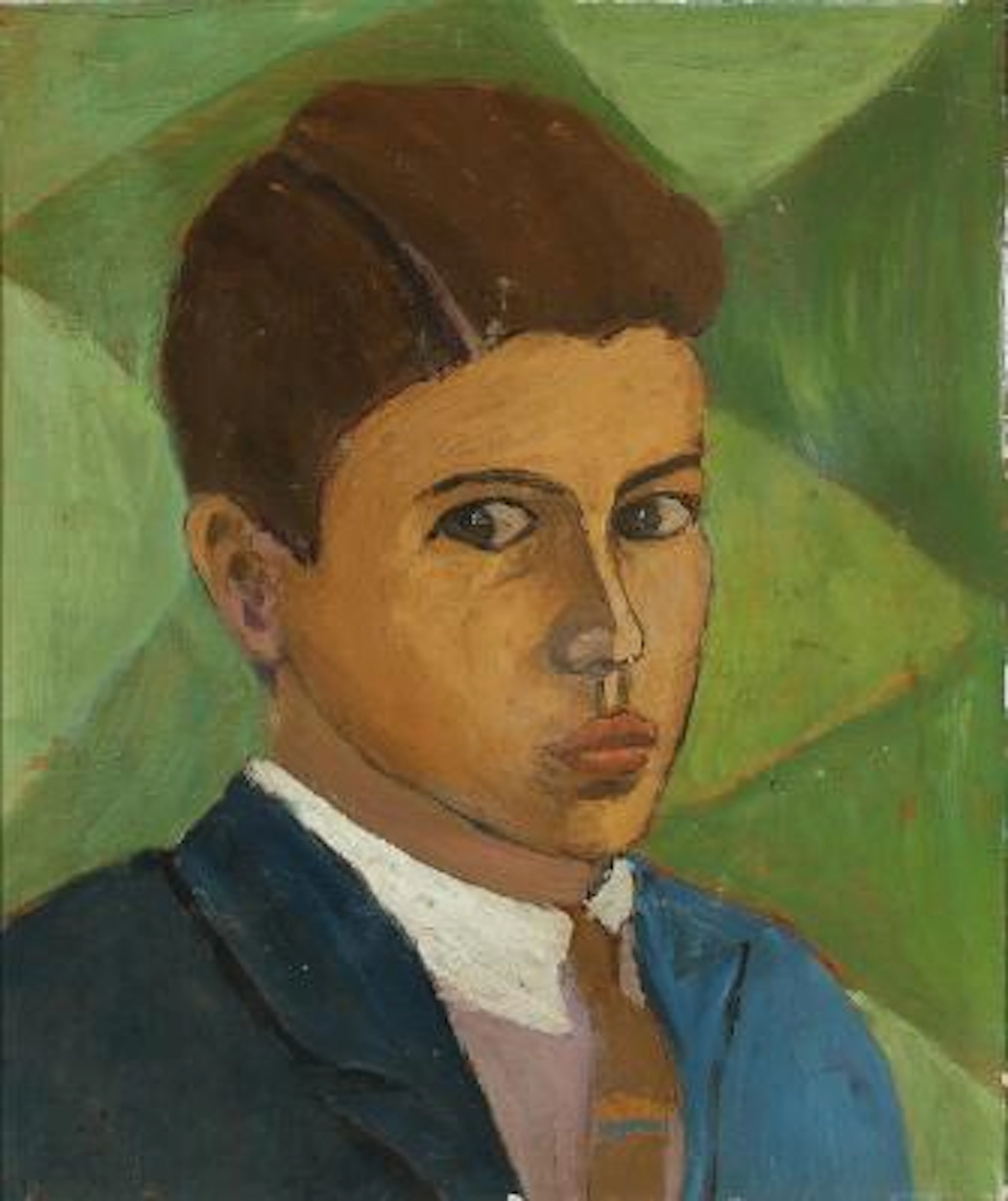 Harald Heiring: Self-portrait, c. 1922. Unsigned. Attested on the