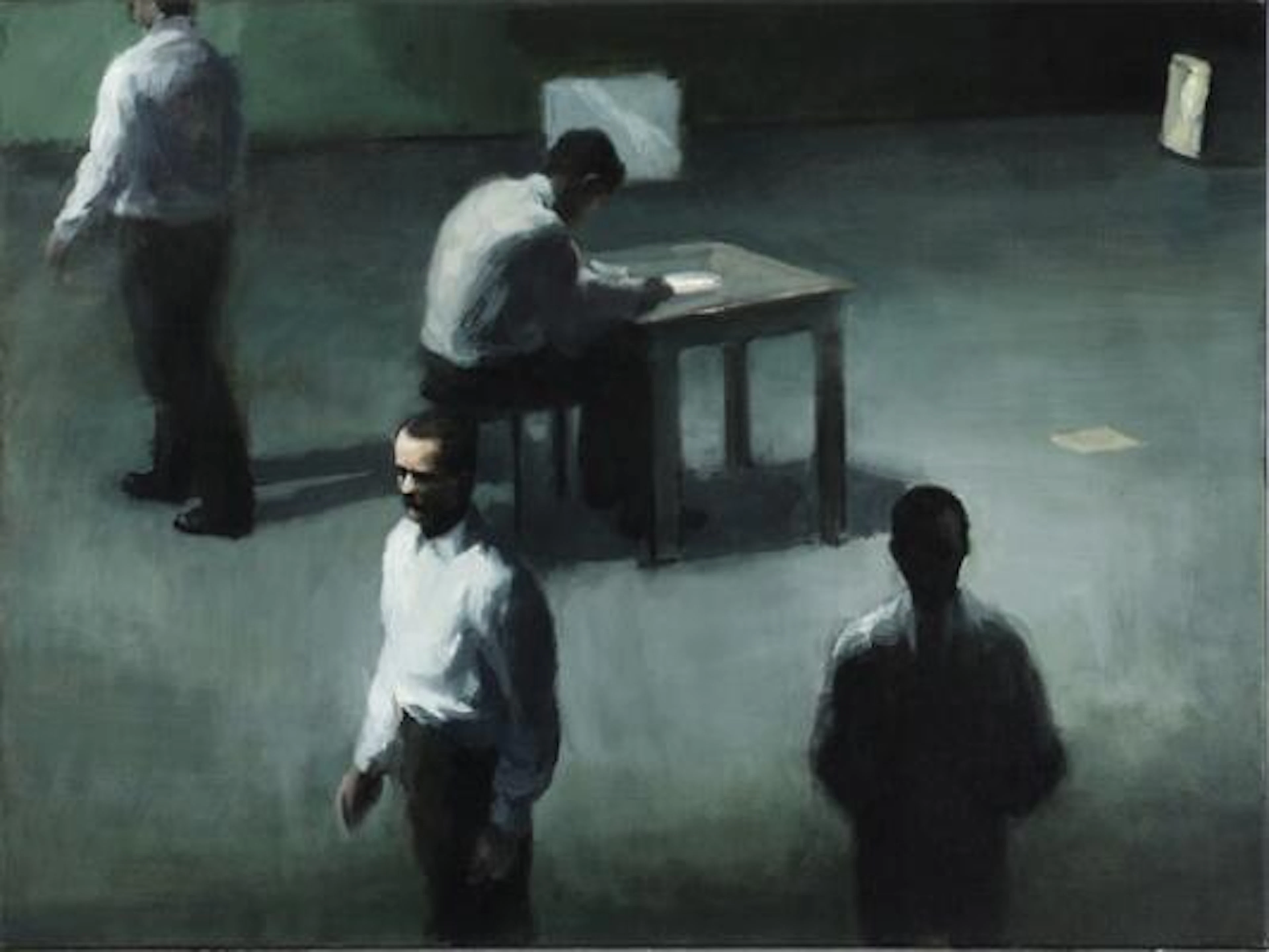 Peter Martensen: "Test", 2008. Signed on the reverse. Oil on canvas.