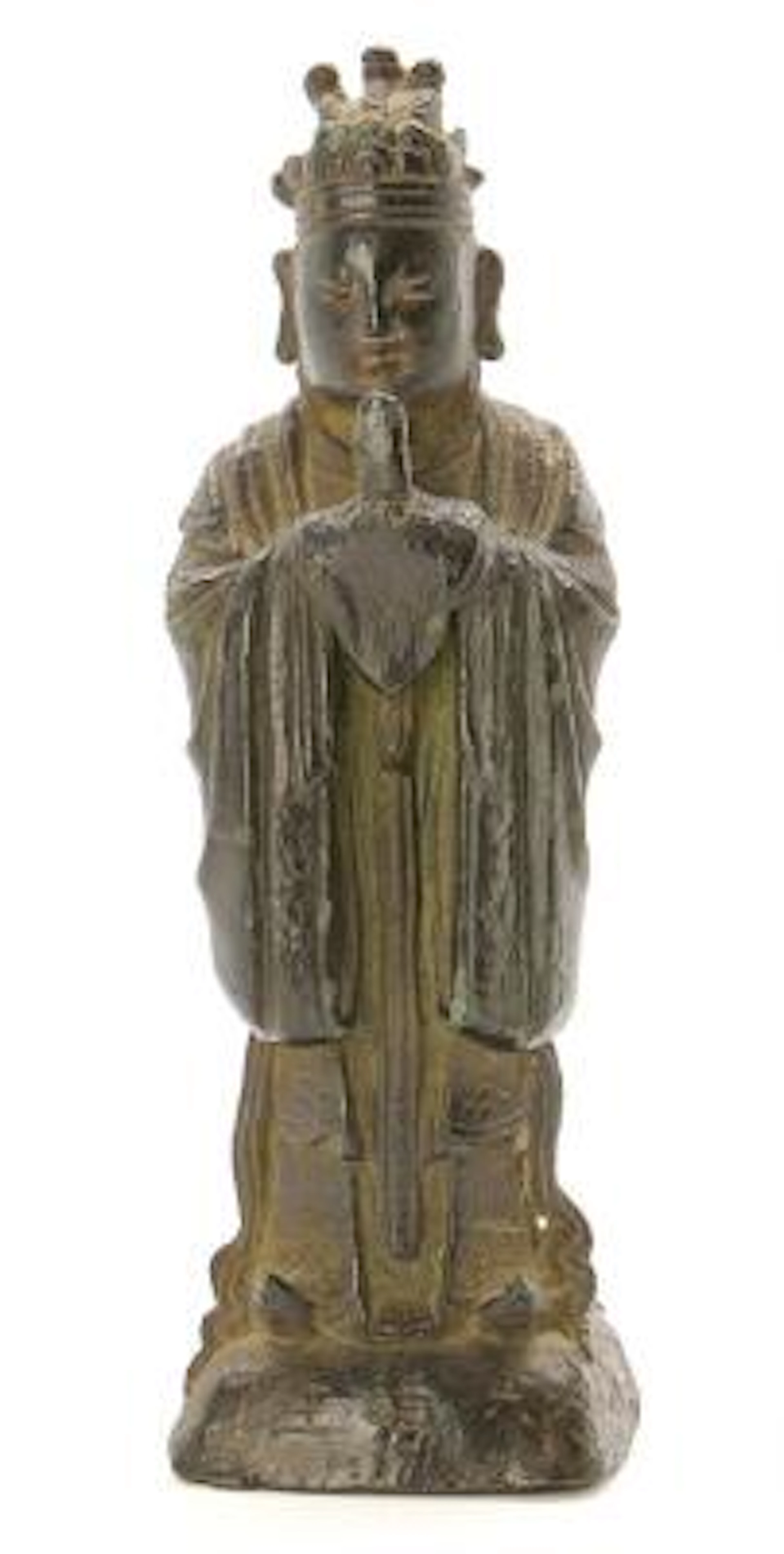 Chinese bronze figure of Wenchang Wang. Ming 1368-1644. Weight 643