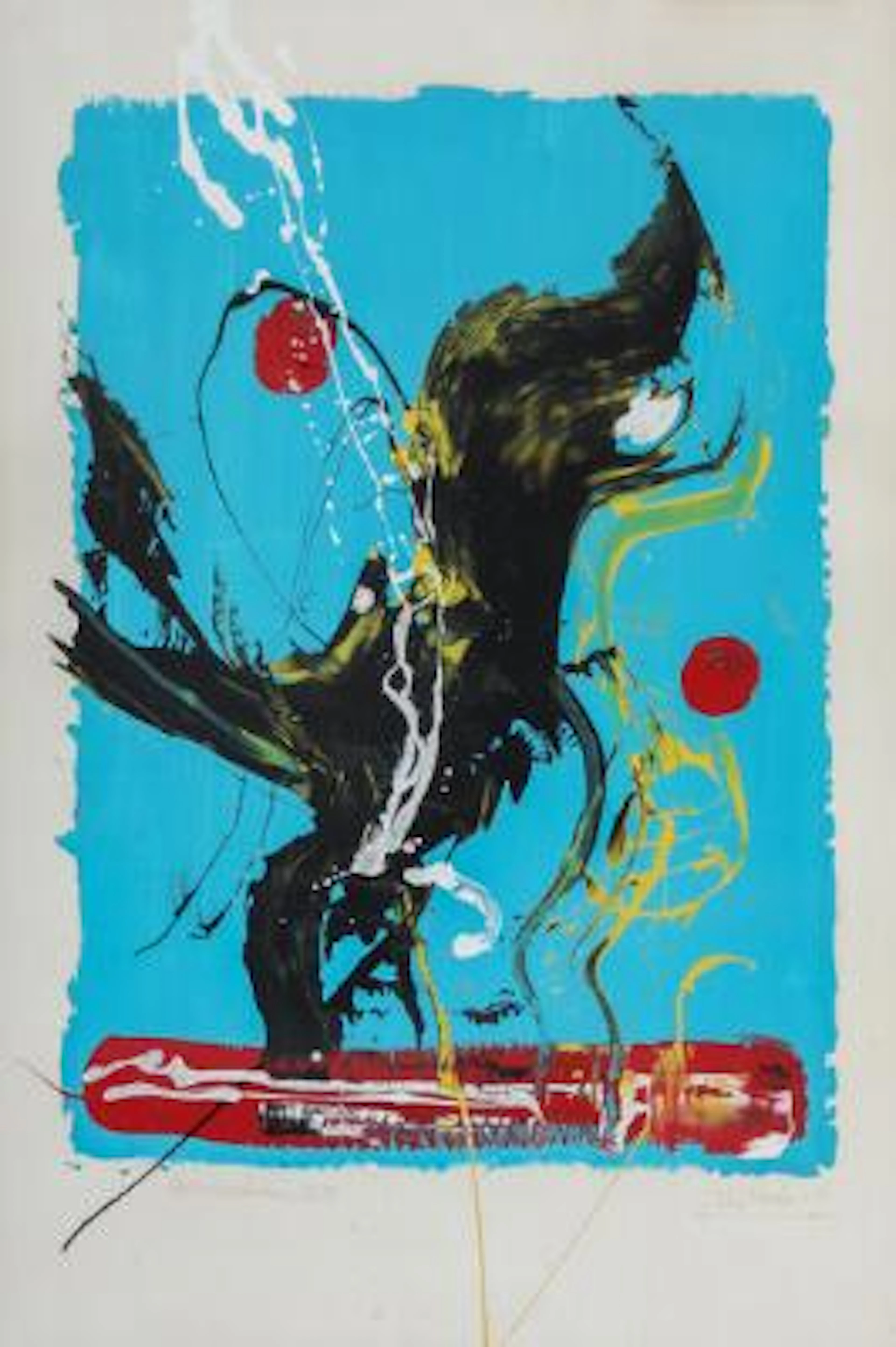 J.V. Martin: "The Ghost Hour", 1991. Signed J.V. Martin with dating.