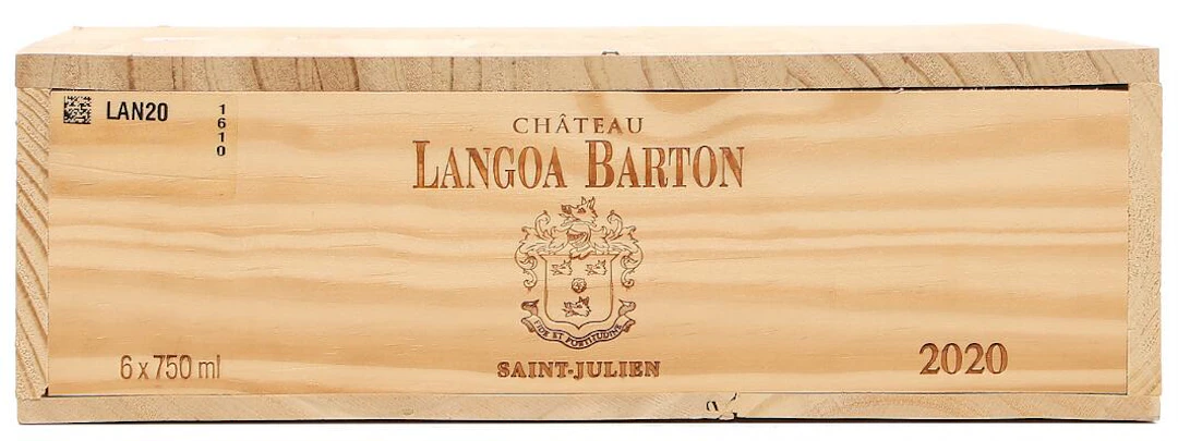 6 bts. Château Langoa-Barton, Saint - Julien. 3. Cru Classé 2020 A