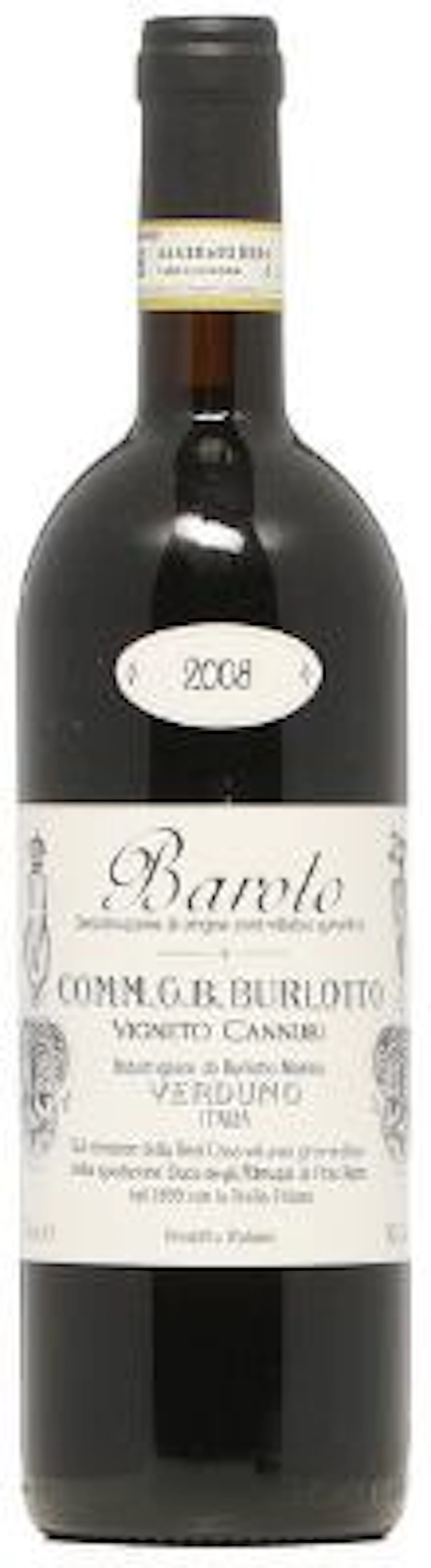 1 bt. Barolo, "Vigneto Cannubi", Burlotto 2008 A (hf/in). – Bruun