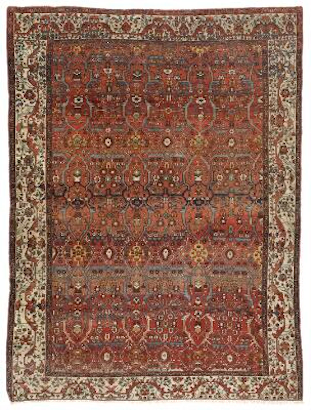 A Fereghan carpet, Persia. All over design of linked entwined branches