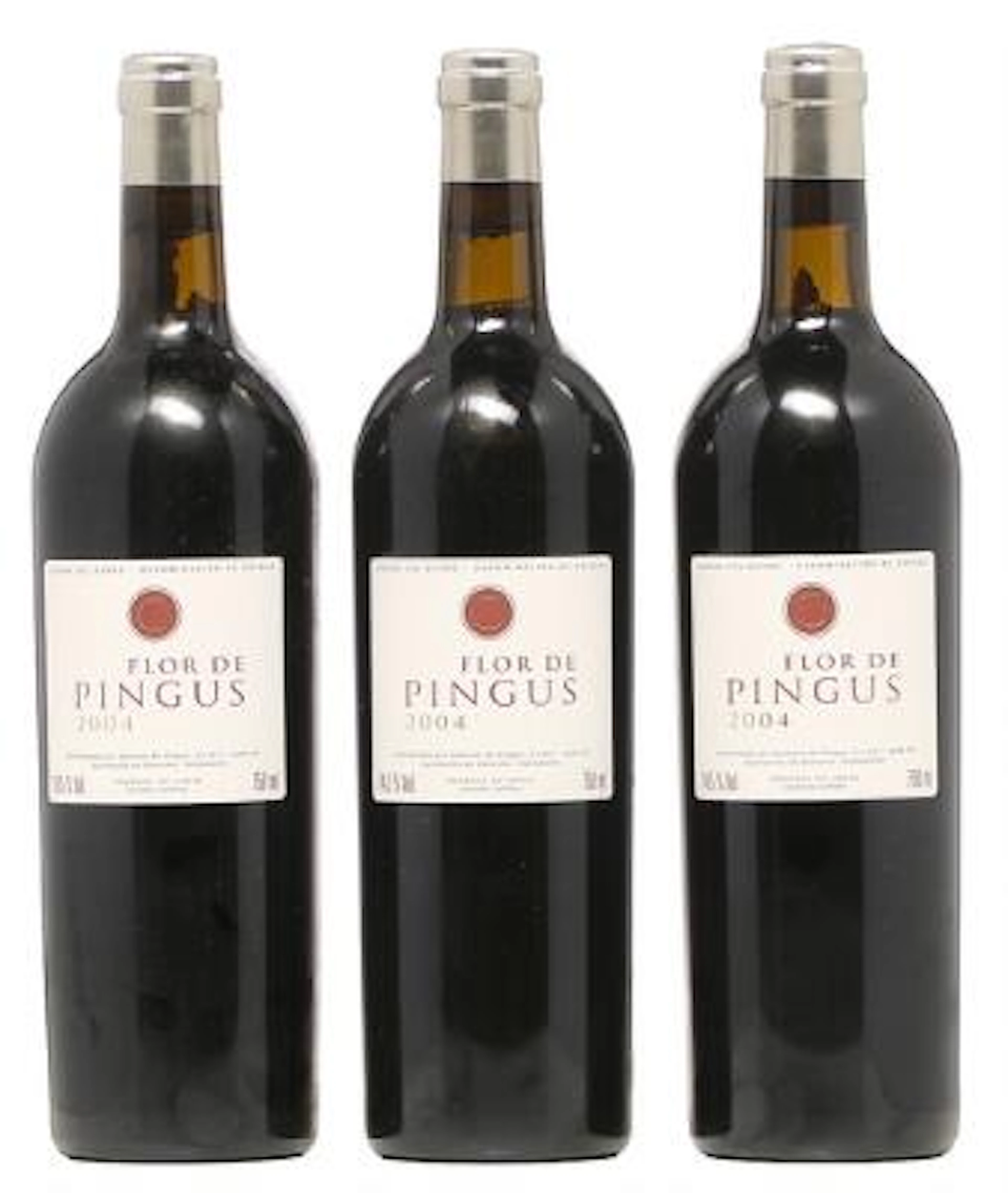 3 bts. Flor De Pingus, Dominio de Pingus, Ribera Del Duero 2004 A