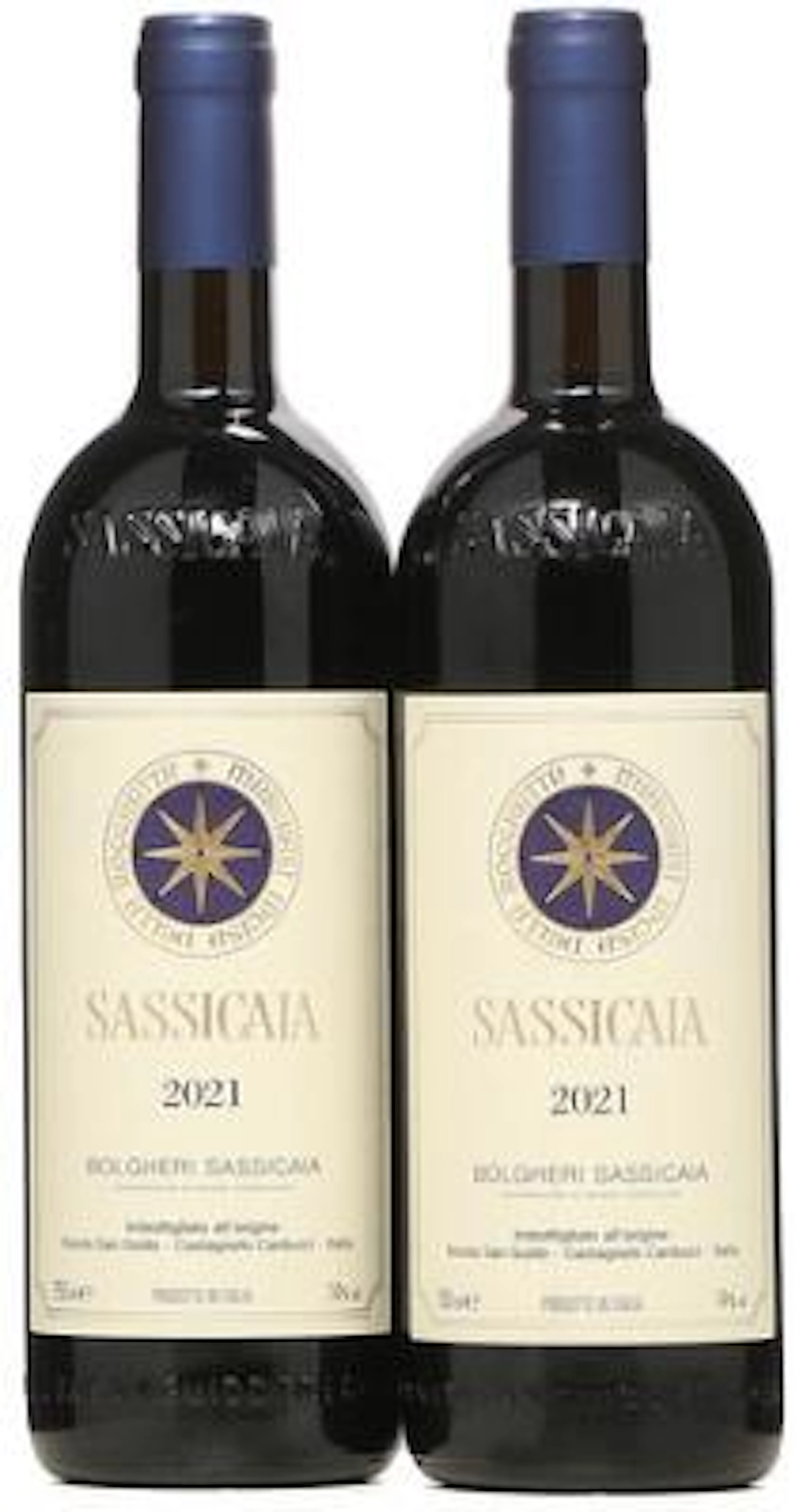 2 bts. Sassicaia IGT, Tenuta San Guido 2021 A (hf/in). – Bruun Rasmussen