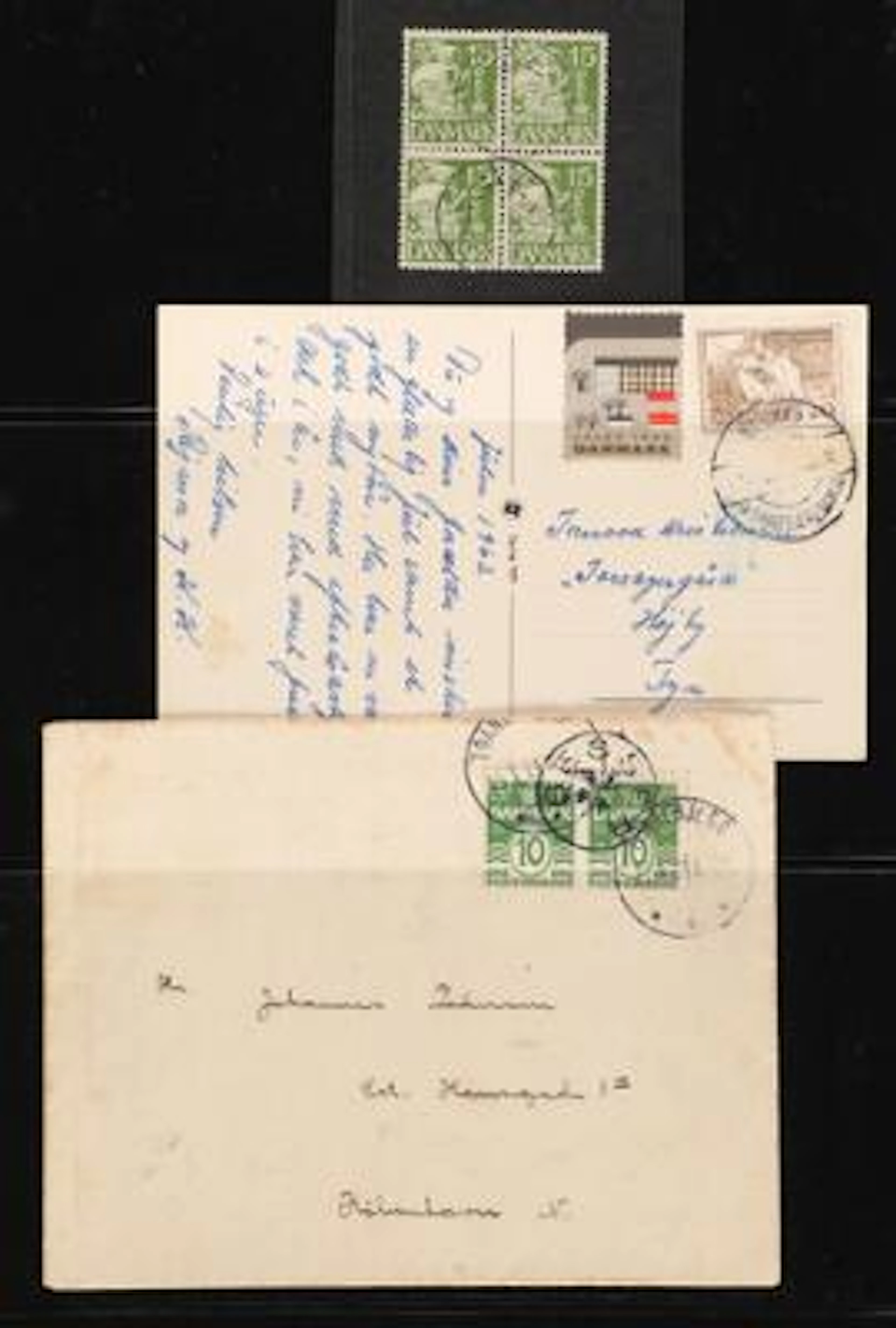 Denmark. Samsø Postal History. Collection in a Leuchtturm ring binder