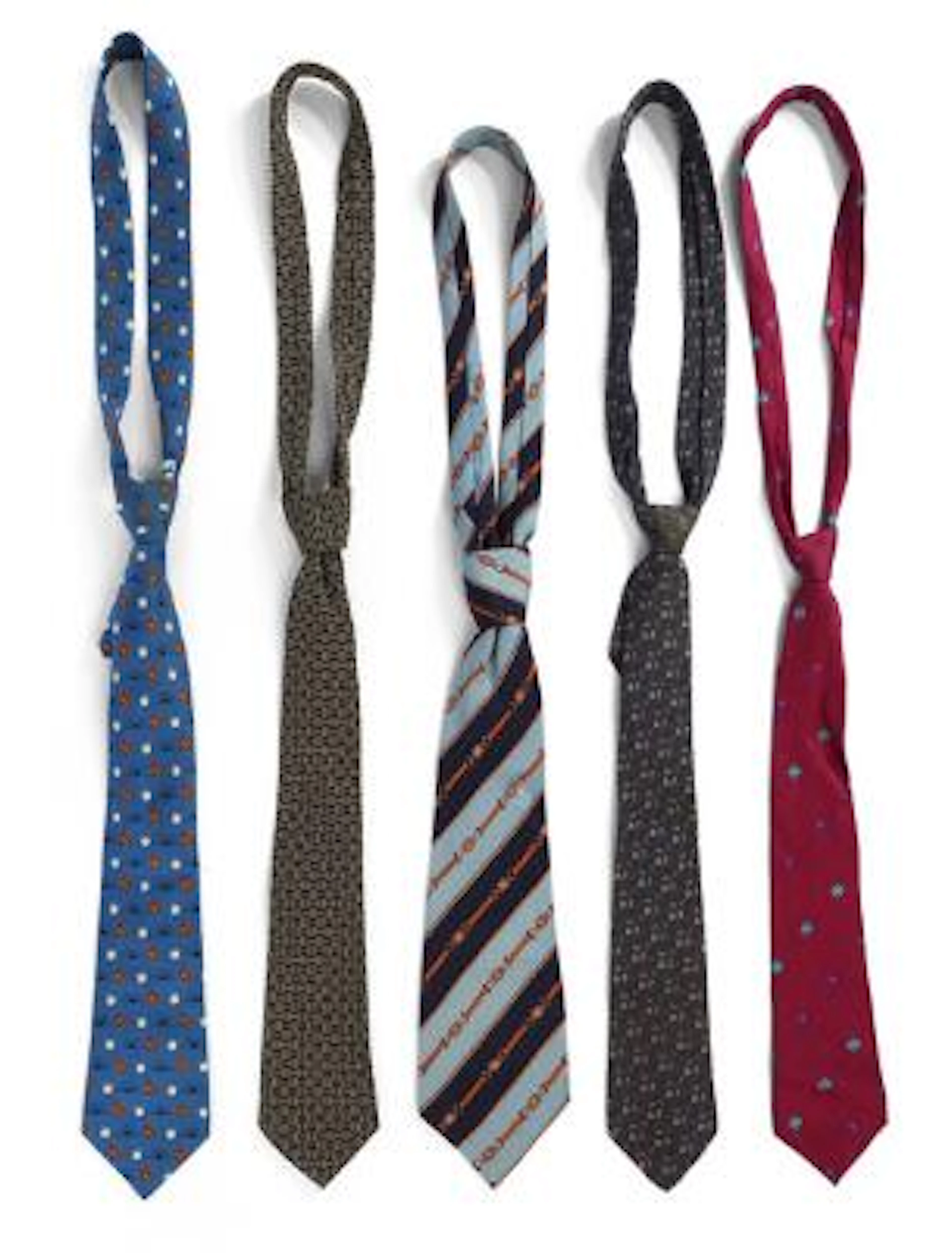 Hermès, Celine, Christian Dior, Meister: A collection of five silk
