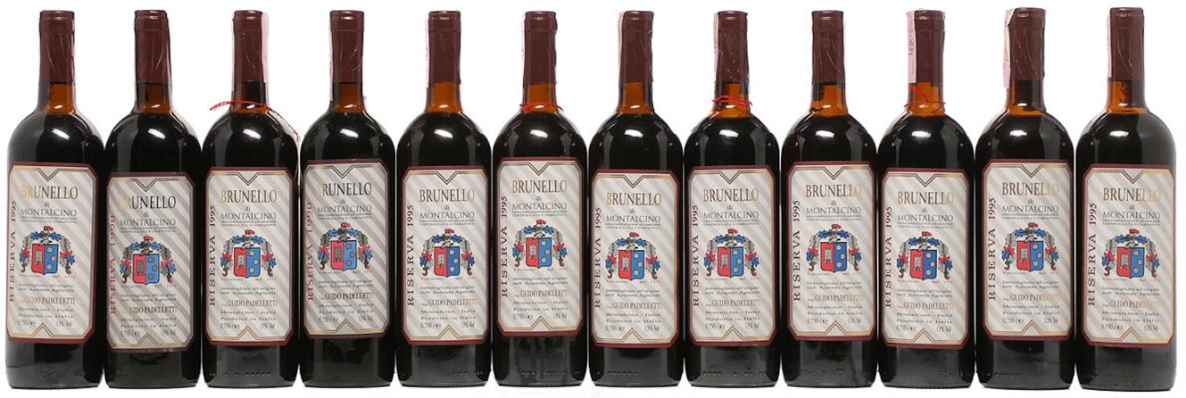 6 bts. Brunello di Montalcino Riserva, Padelletti 1995 B (ts/us).