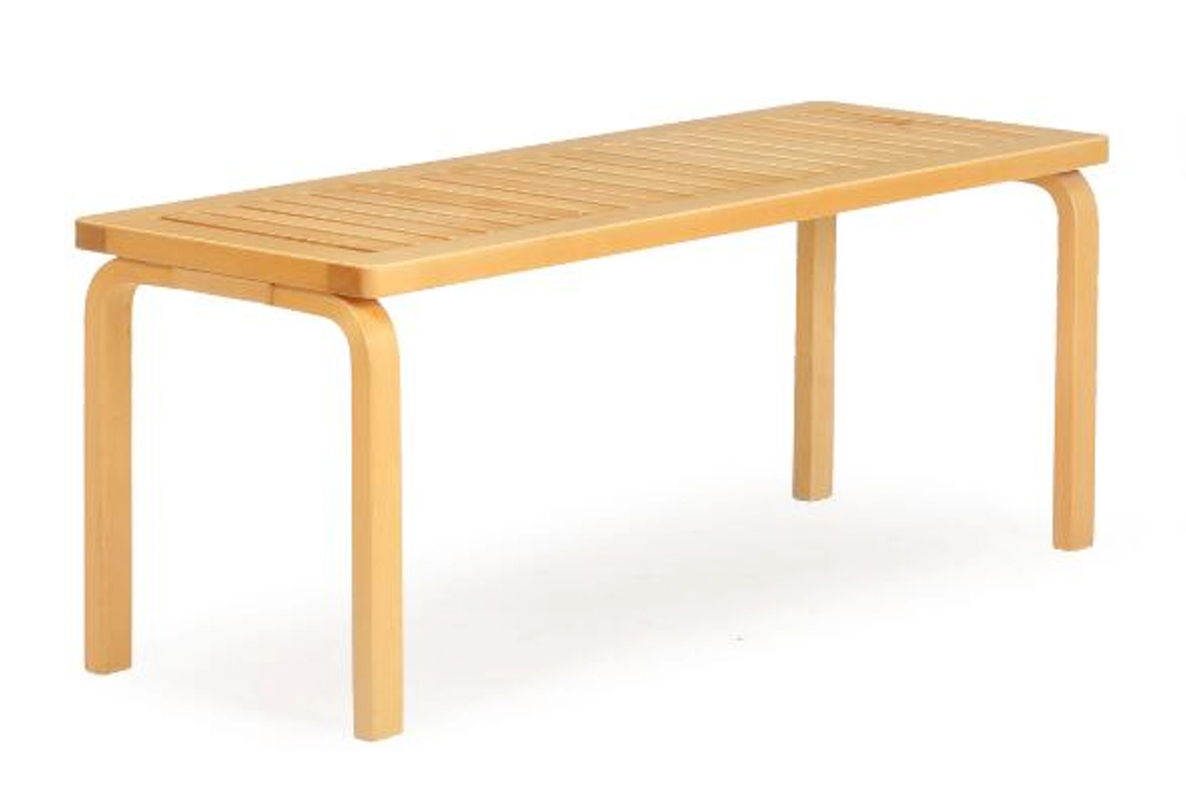 Alvar Aalto: A birch bench. Model 153 A. Manufactured by Artek. L.