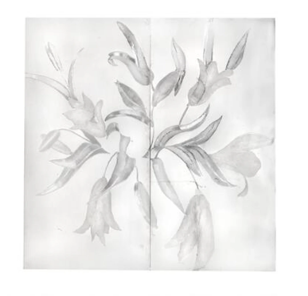 Erik A. Frandsen: "Lilies in a Bouquet". Signed EAF 2005. 10. Engraving