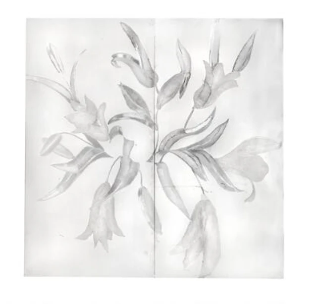 Erik A. Frandsen: "Lilies in a Bouquet". Signed EAF 2005. 10. Engraving
