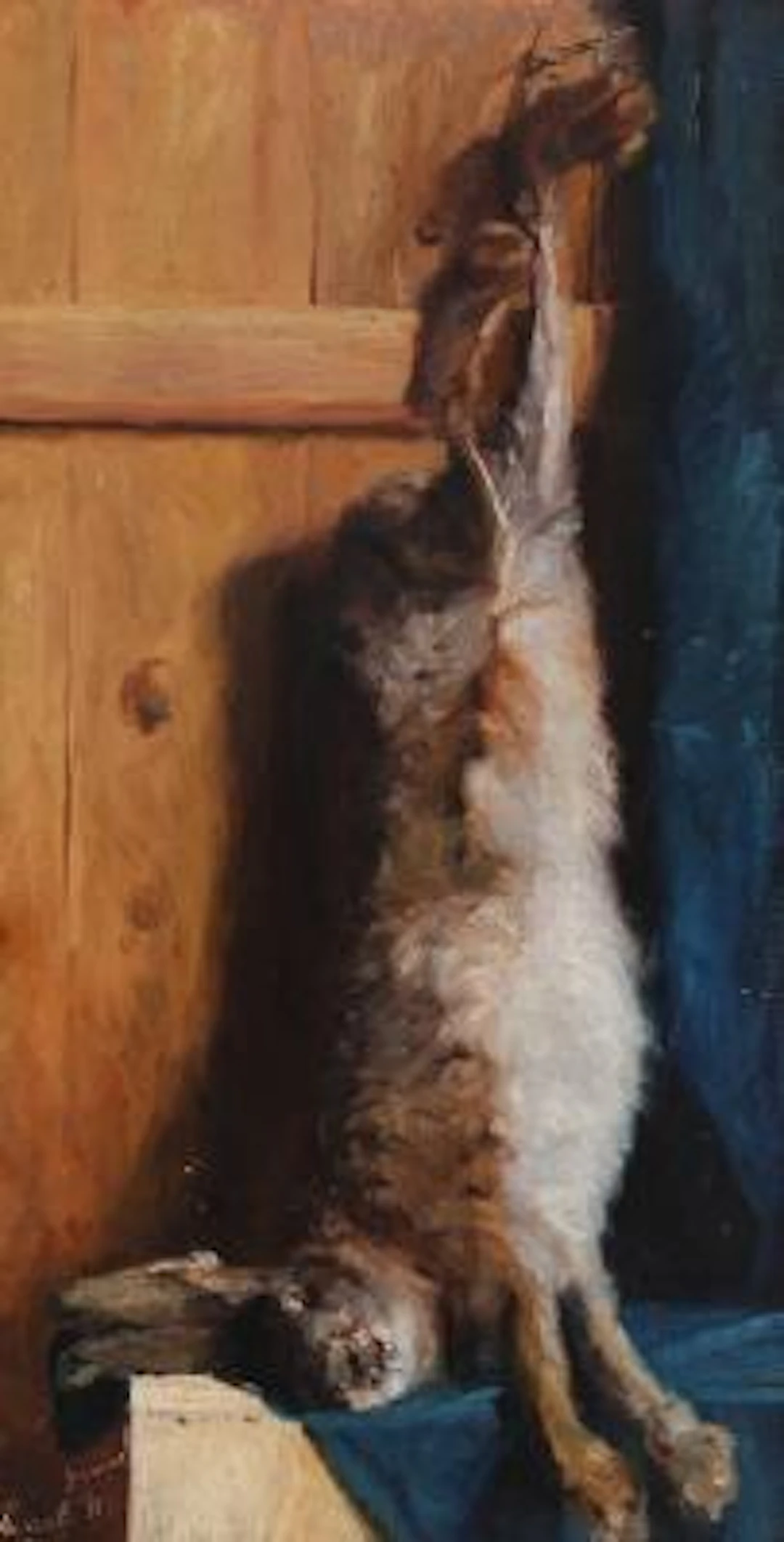 Clara Carl: Still life with hare. Signed and dated C. Carl, sommer