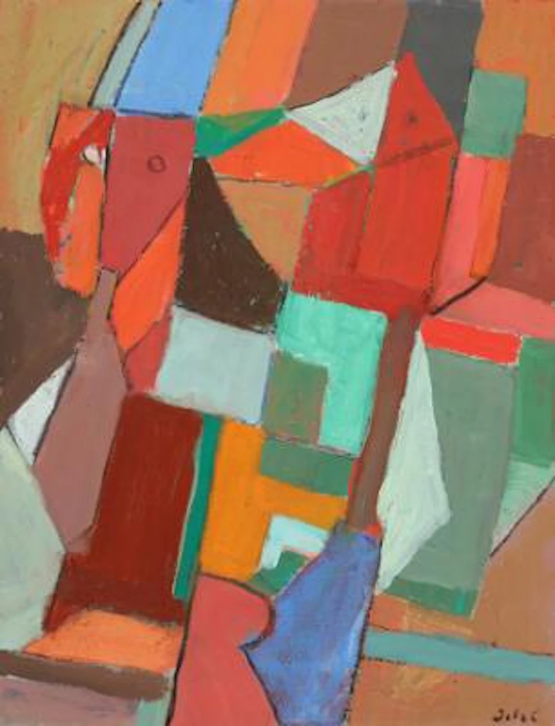 Johannes Carstensen: "Still Life". Signed Joh C. Oil on canvas. 44