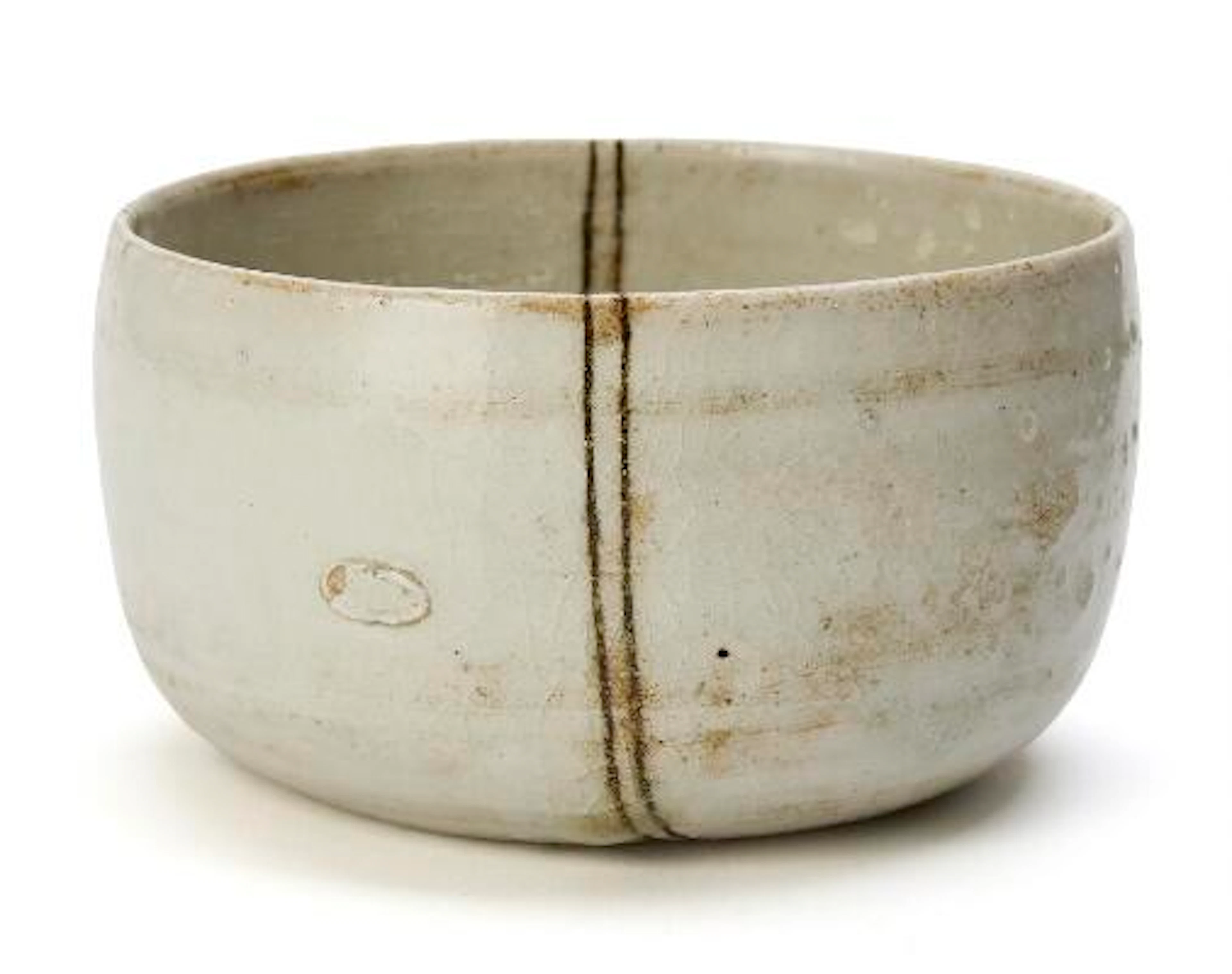 Gertrud Vasegaard: A small stoneware bowl decorated with transparent