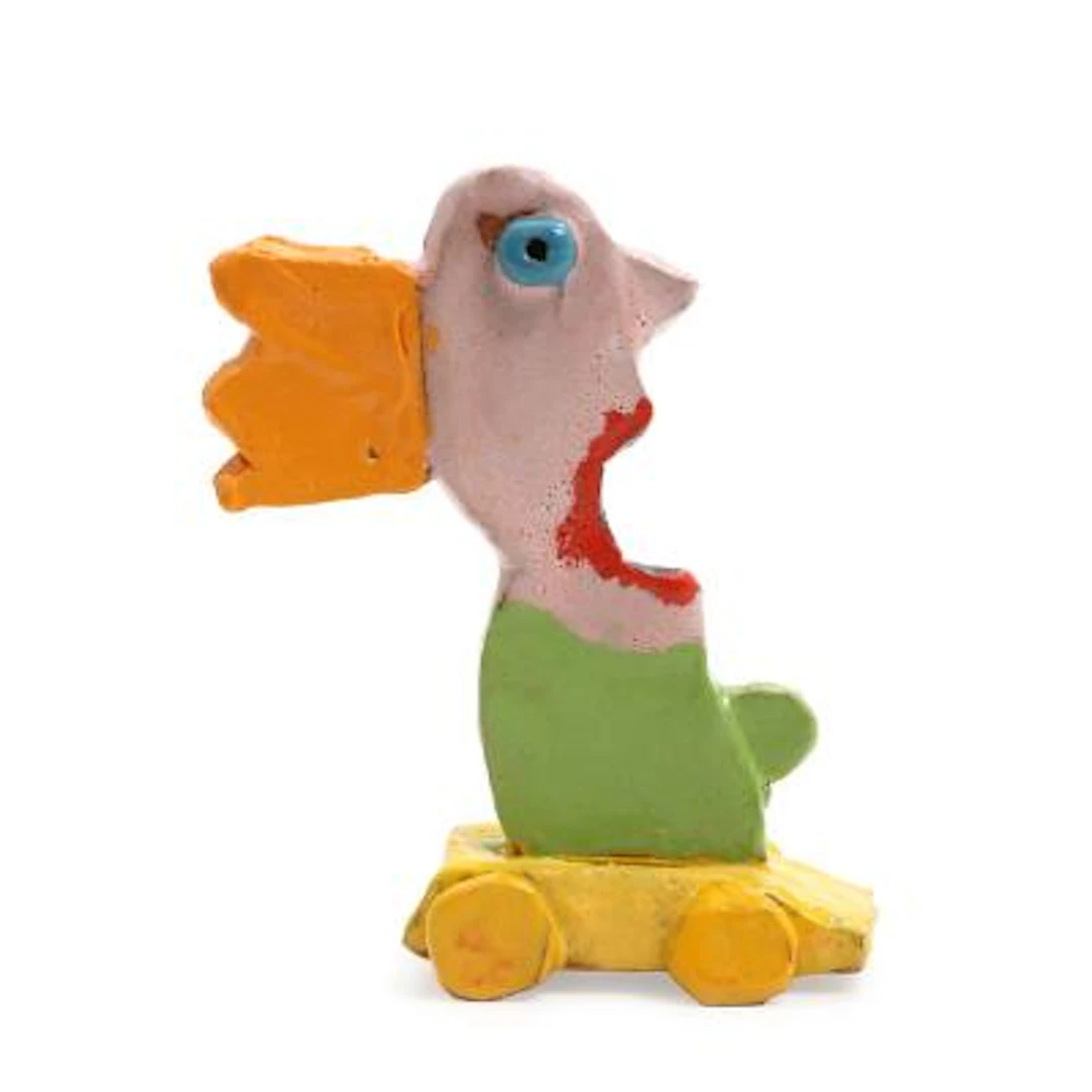 Leif Sylvester: "Blåøjet billist". Signed Sylvester. Glazed stoneware.