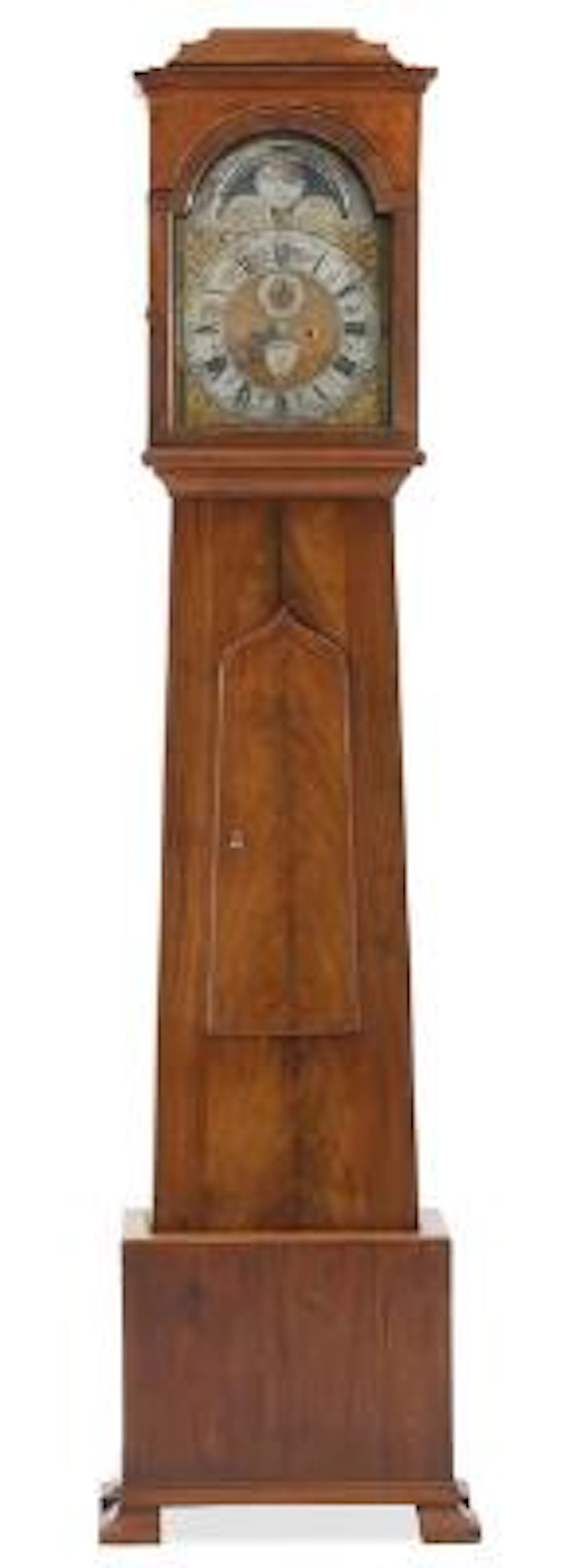 A longcase clock with Dutch movement in a Danish mahogany case. H.