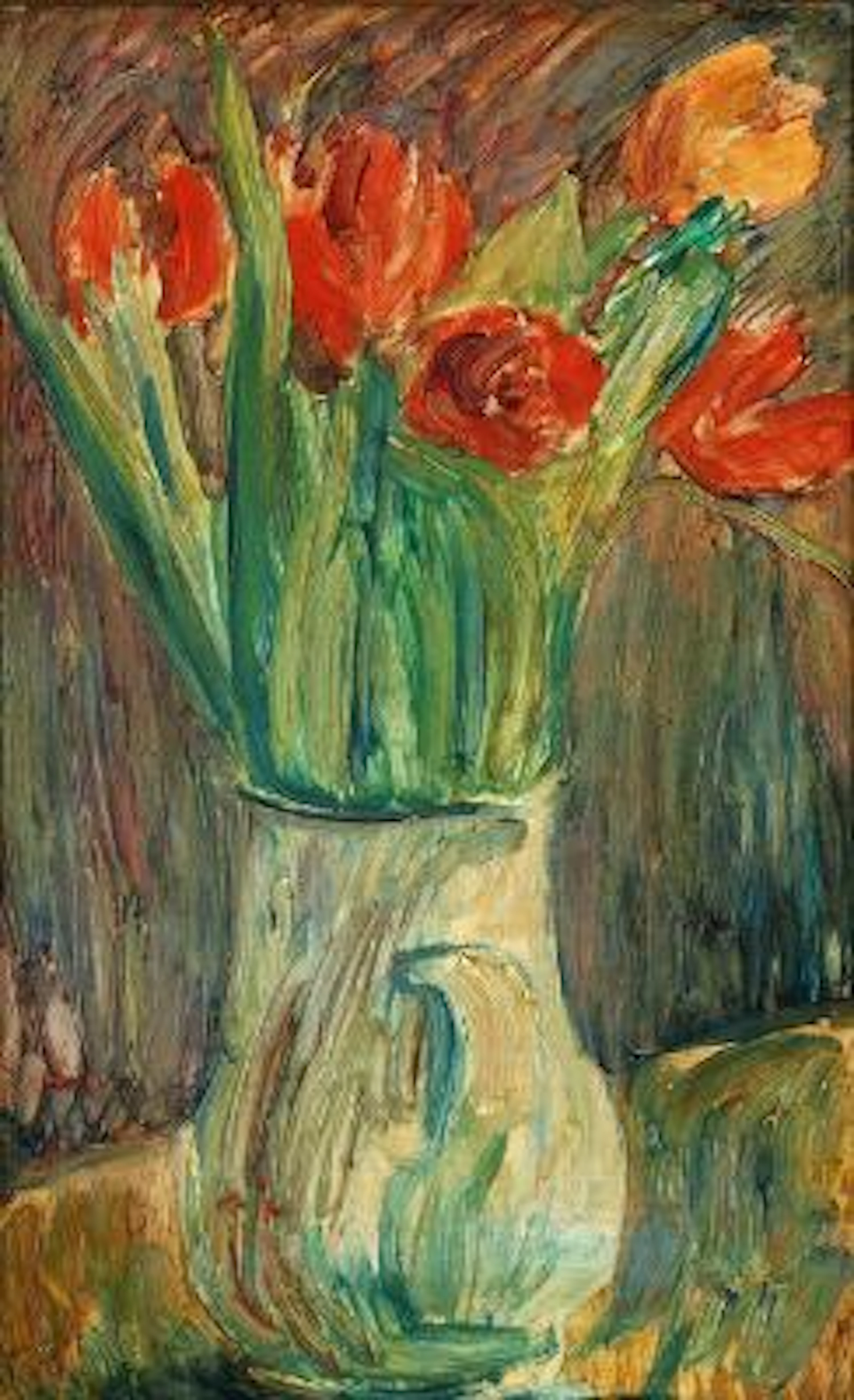 Sigurd Swane: Still life with flowers. Signed on the frame Sigurd