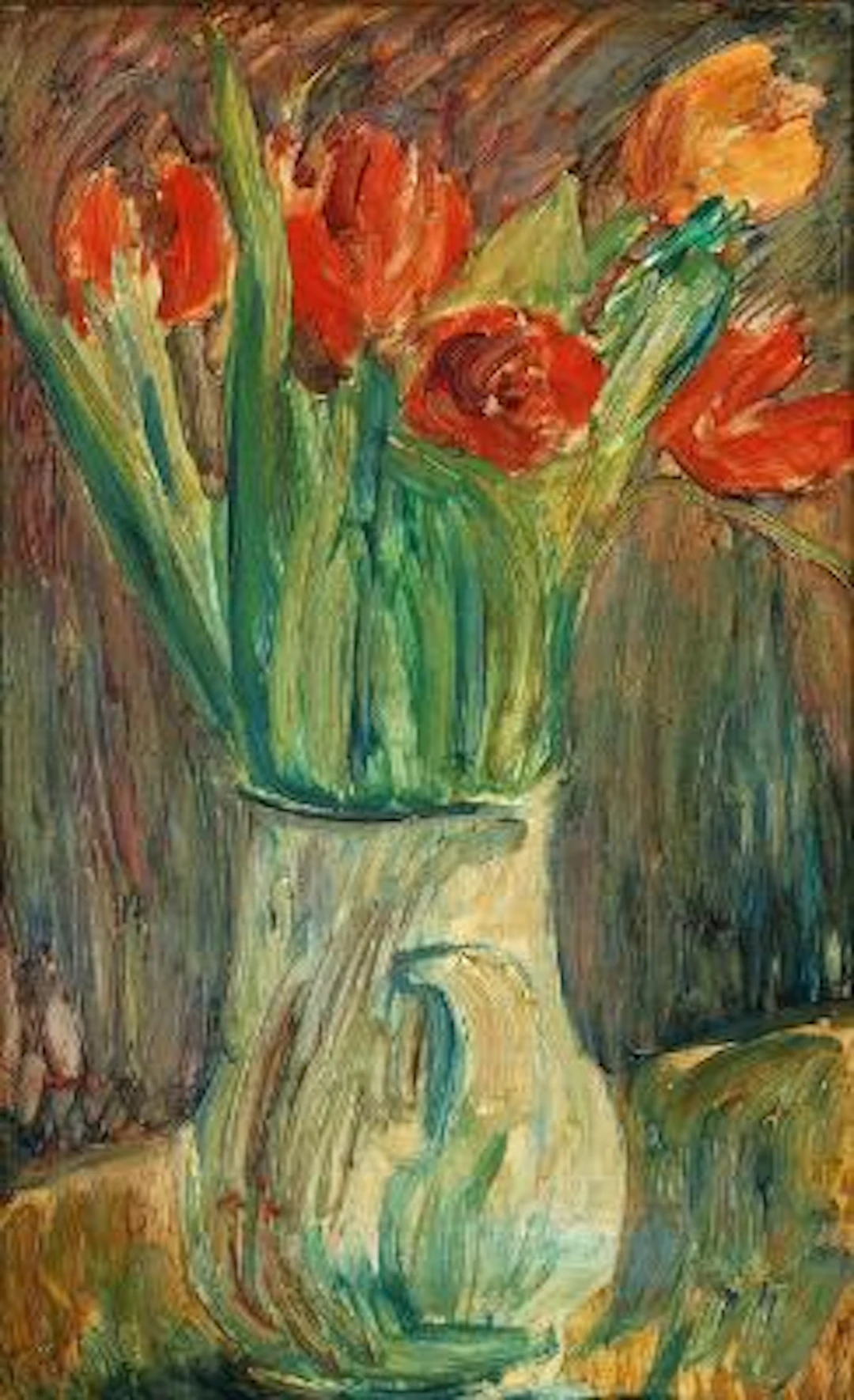 Sigurd Swane: Still life with flowers. Signed on the frame Sigurd