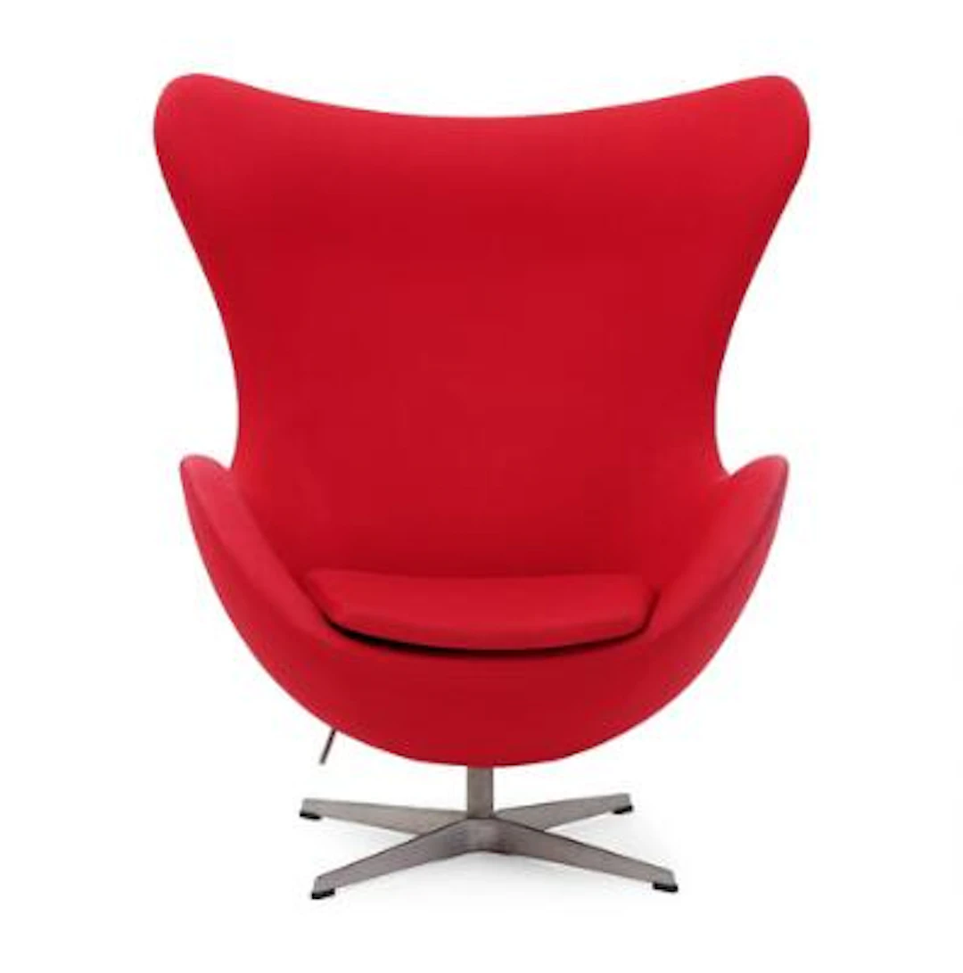 Arne Jacobsen: “Egg chair”. Easy chair with tilt function and aluminium