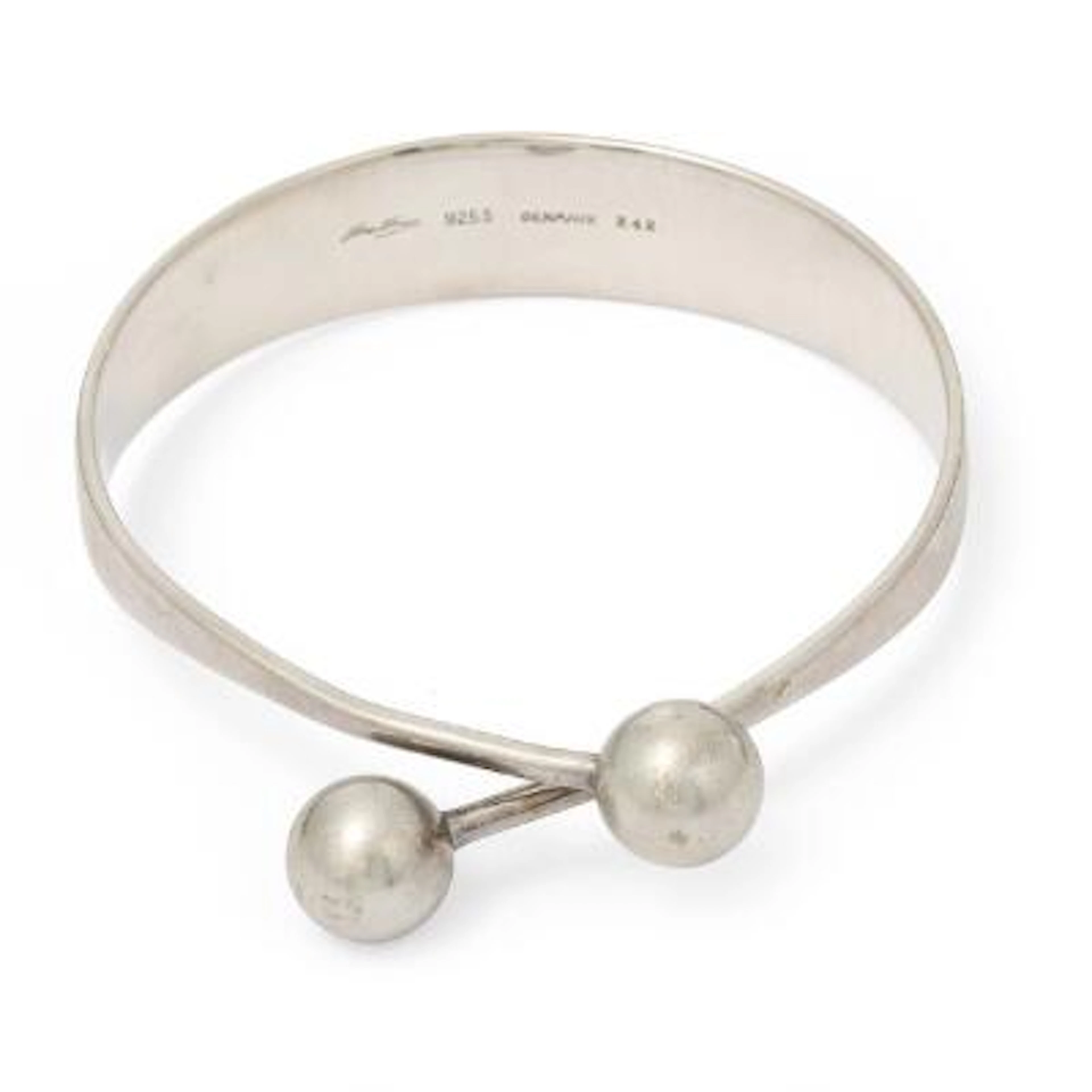 Hans Hansen: A sterling silver bangle. Design no. 242. Weight app.