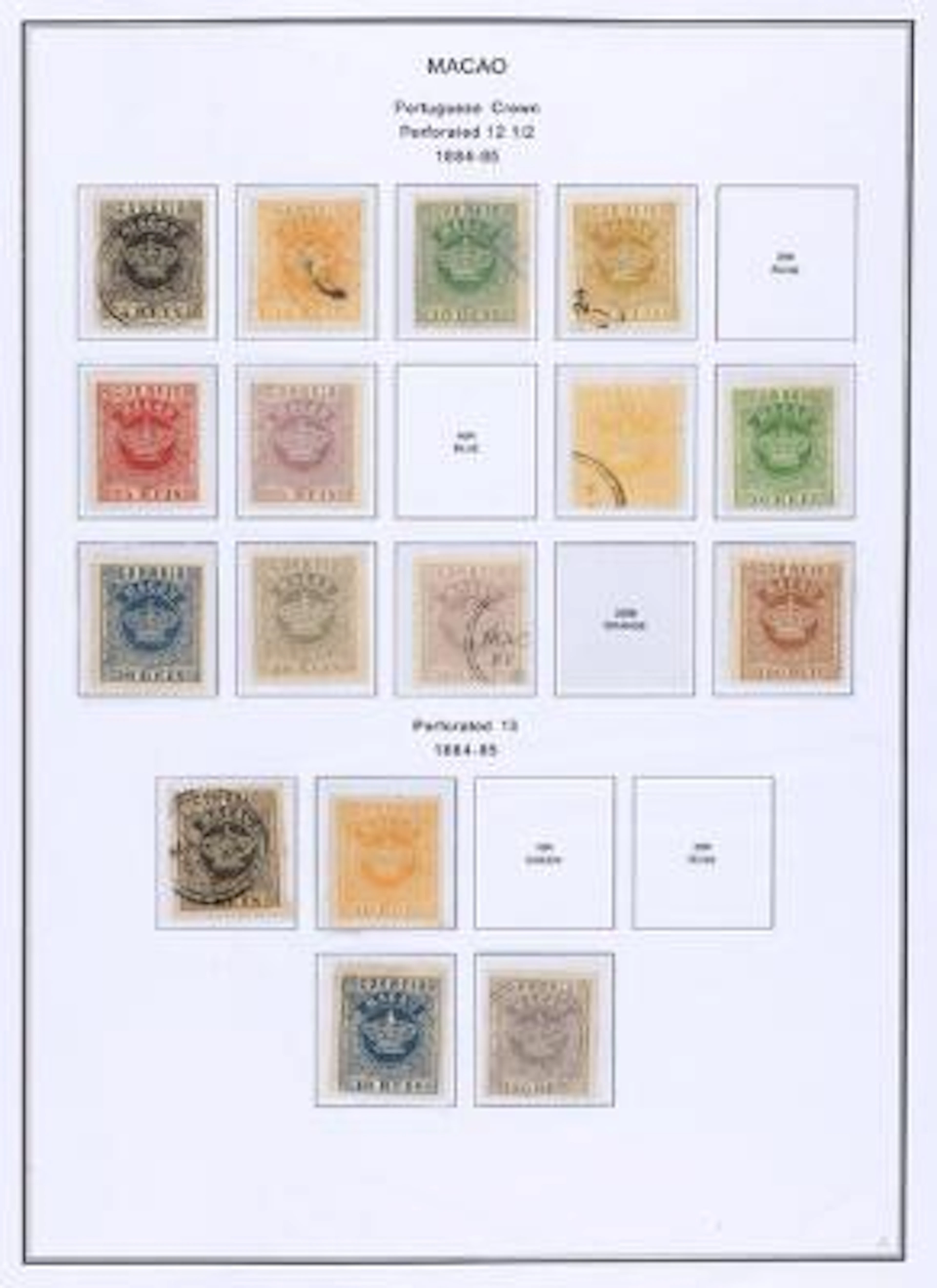 Portugeese Colonies. Interesting and comprehensive collection on homemade
